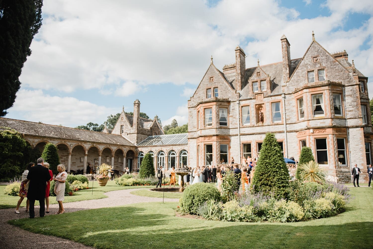 Outdoor Wedding Reception In Castle Leslie