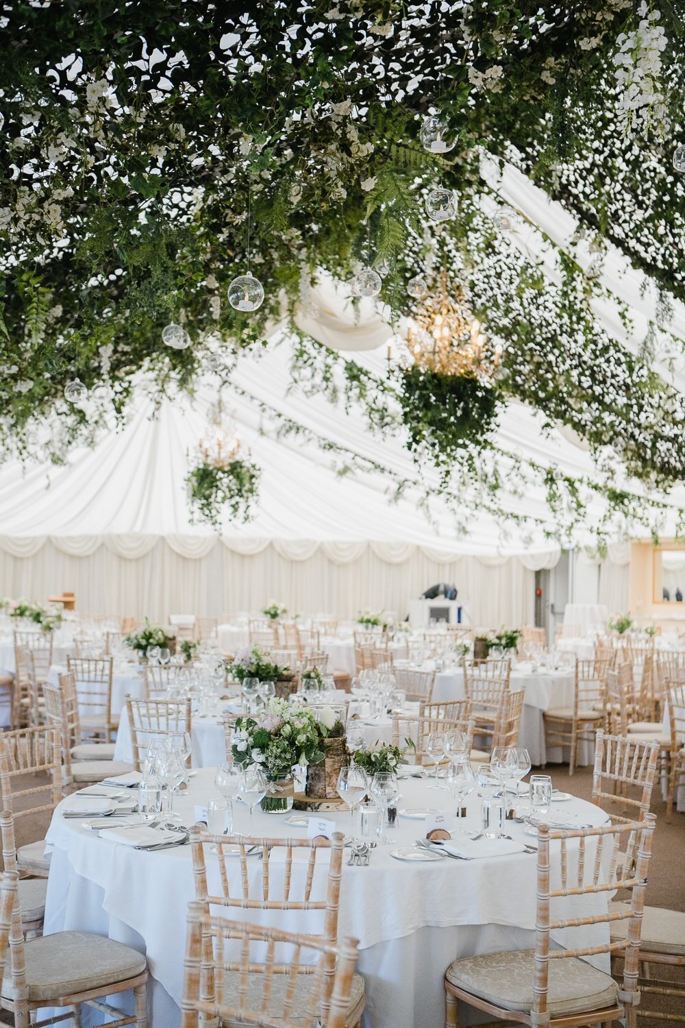 Castle Leslie Wedding Marquee Reception