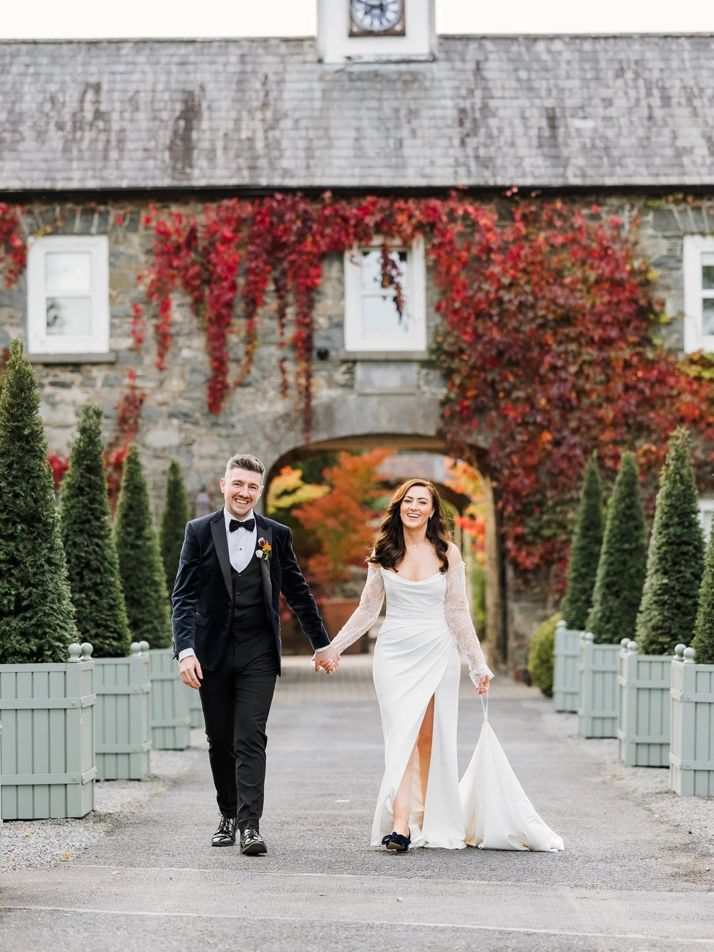 Niamh &amp; James and their beautiful wedding in @virginia_park_lodge ❤️ They deserved the best day and their wedding was truly a celebration of love and life. They were also joined by their rescue dog Bonnie, who is not the biggest fan of people, bu