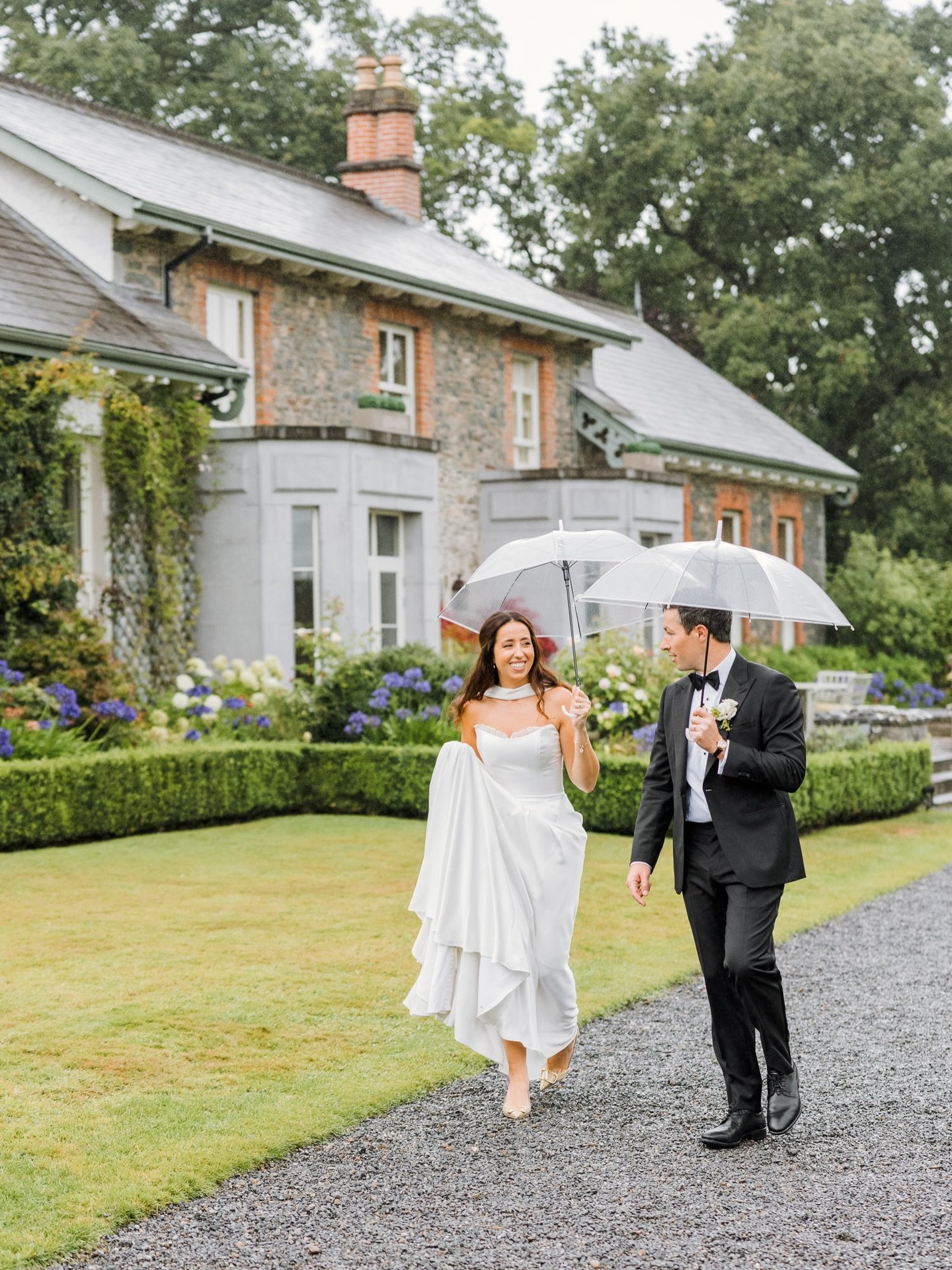 Beautiful story about a girl and a boy next door, and their stunning wedding in @virginia_park_lodge last summer. It was what you would call a soft day with pretty much non-stop rain, but you can&rsquo;t hide the joy and happiness :) Always a pleasur