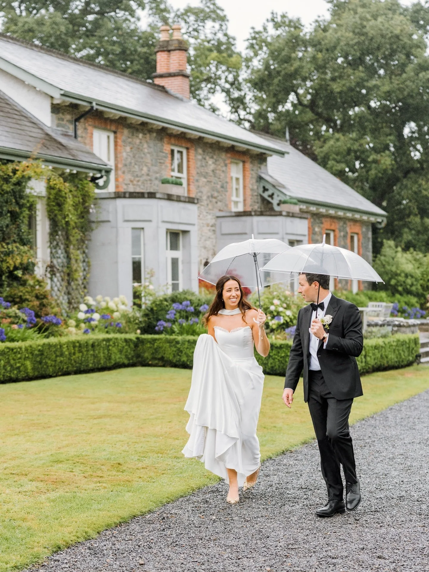 Beautiful story about a girl and a boy next door, and their stunning wedding in @virginia_park_lodge last summer. It was what you would call a soft day with pretty much non-stop rain, but you can&rsquo;t hide the joy and happiness :) Always a pleasur