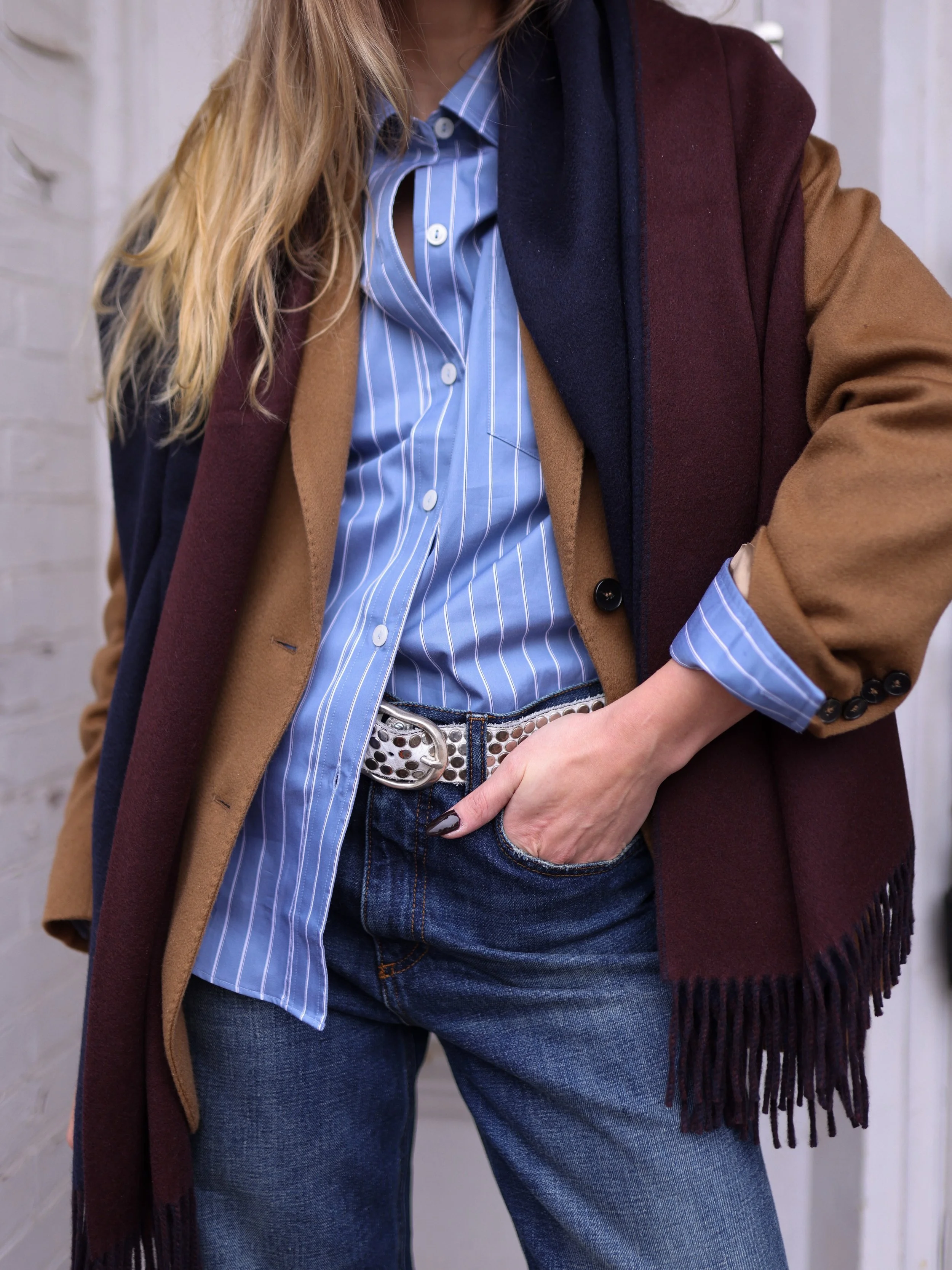 SUNDAY: Heritage-inspired styling with a modern touch. Warm earthy tones with crisp blue. 
.
.
.
Styled by @madsify