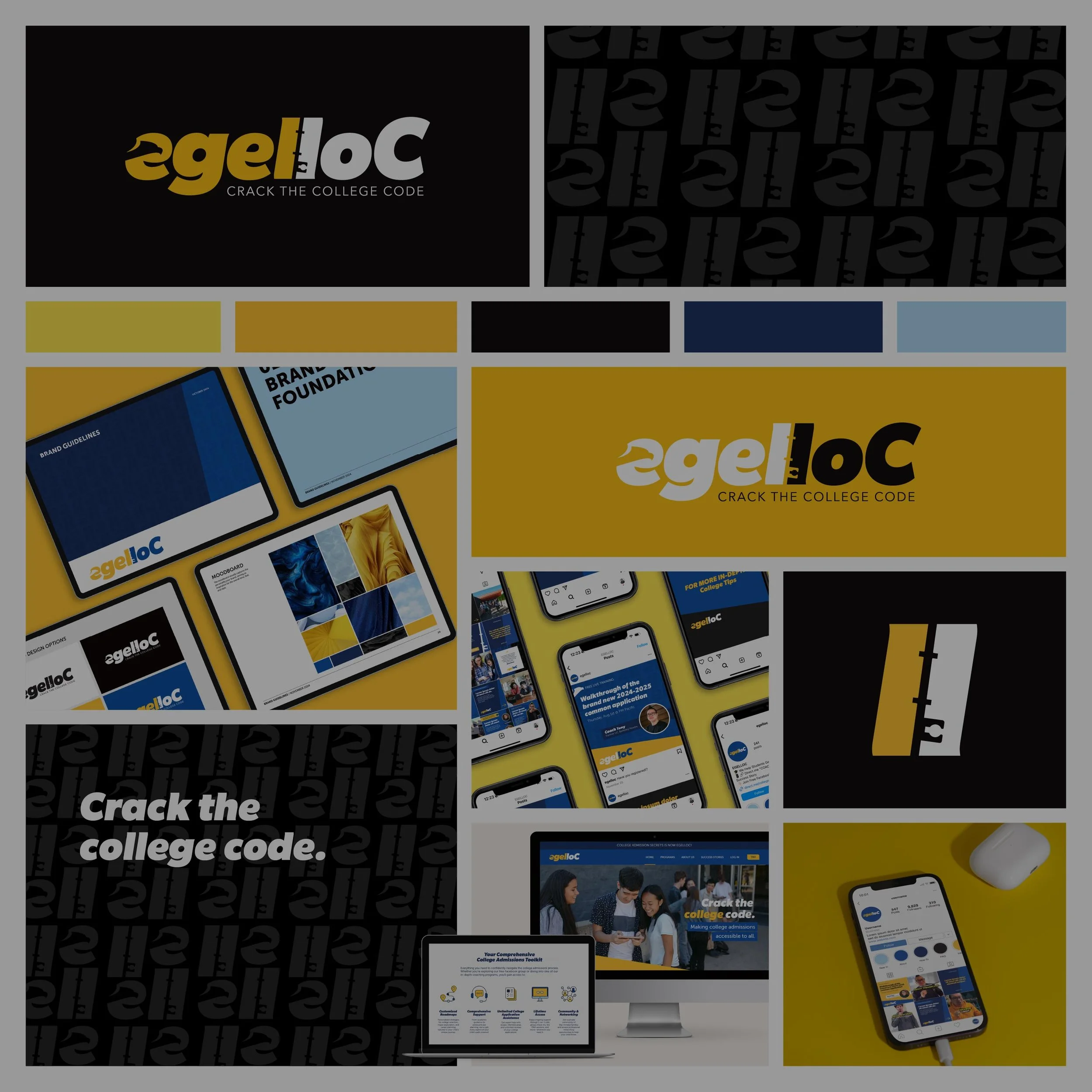 Client Brand Identity Collage