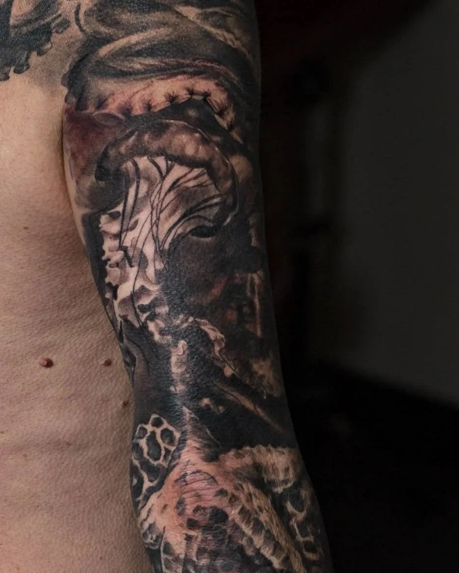 Jellyfish,Starfish,Octopus- Underwater Sleeve