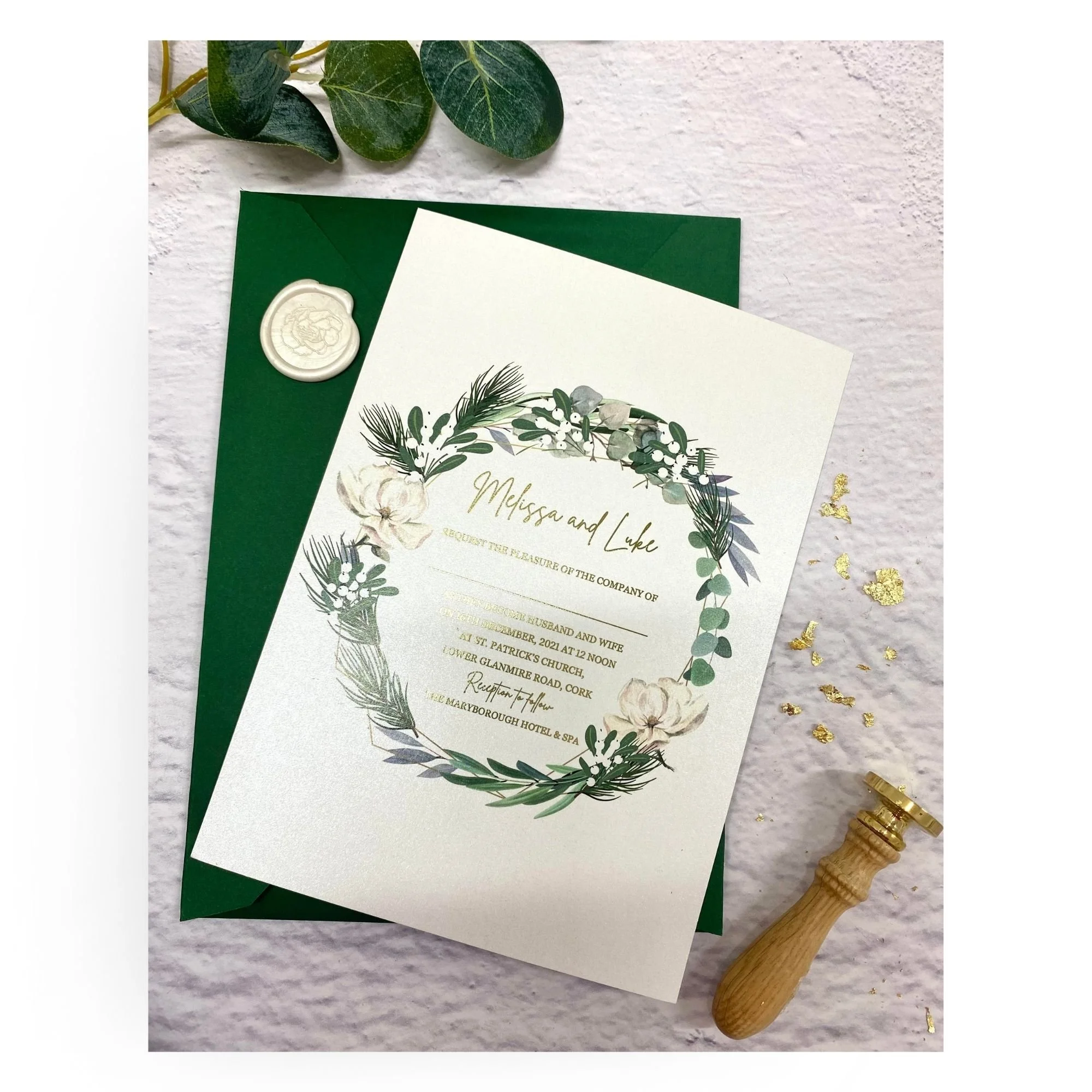 Melissa Wedding Invitation Sample