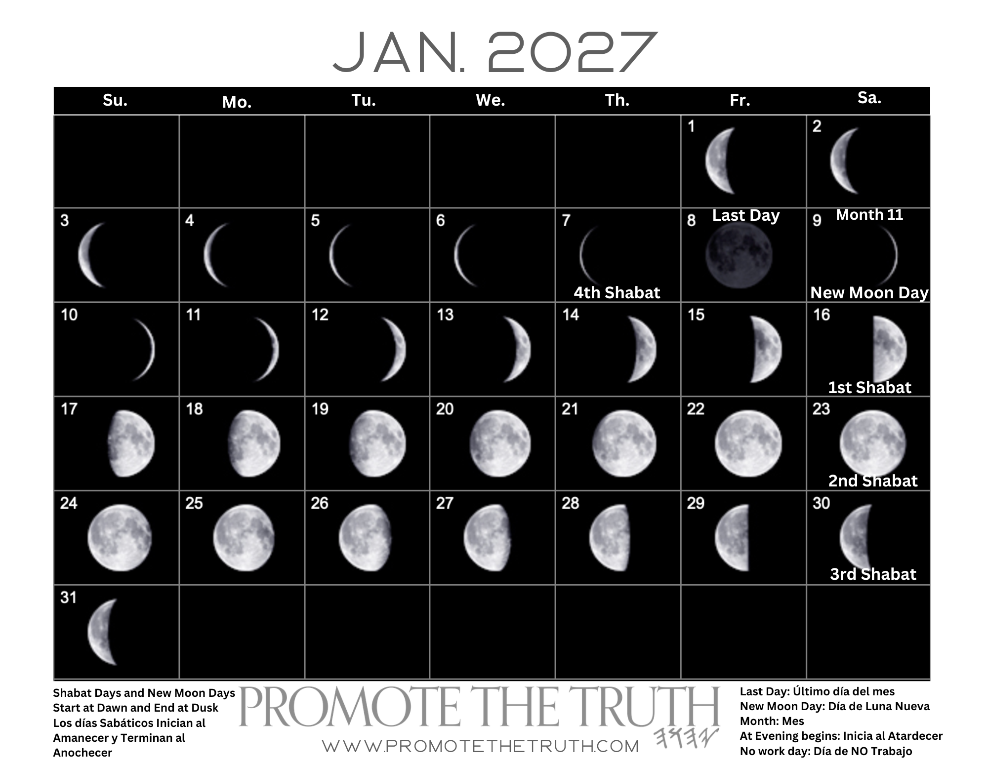 1. YAHUAH Calendar Jan 2027.png
