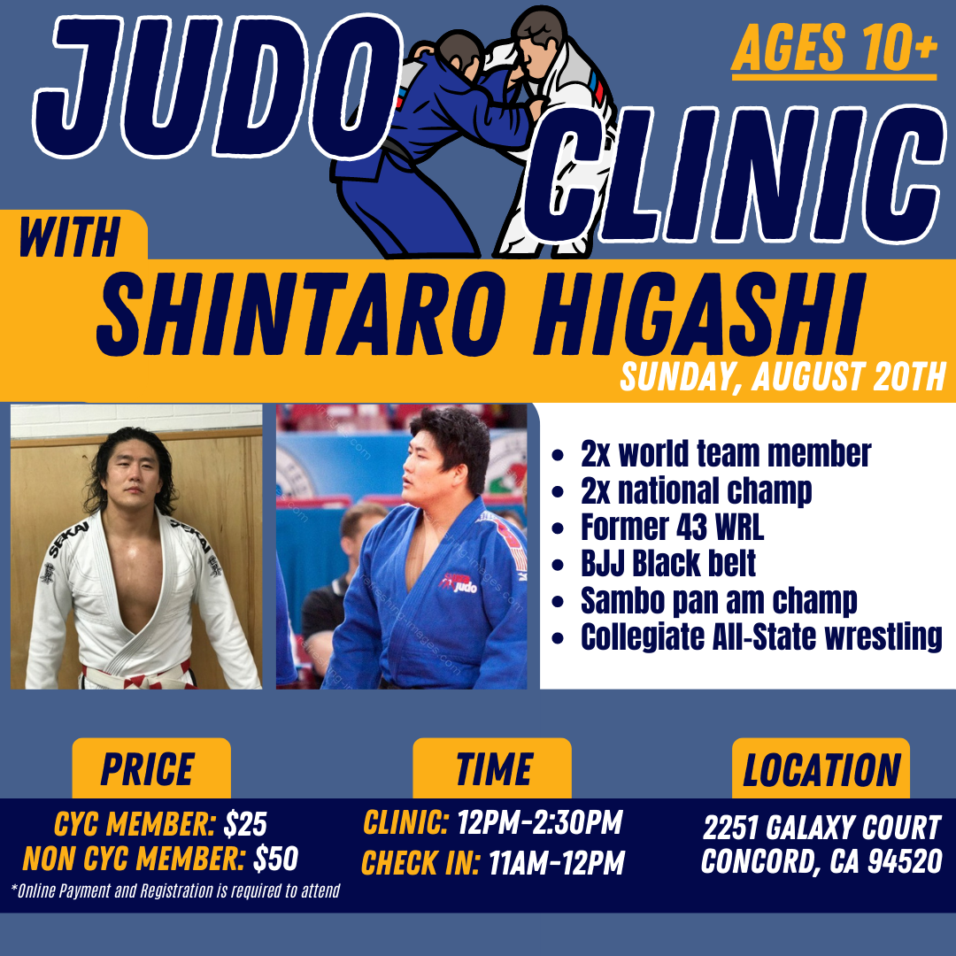 Judo Clinic with Shintaro Higashi — Community Youth Center