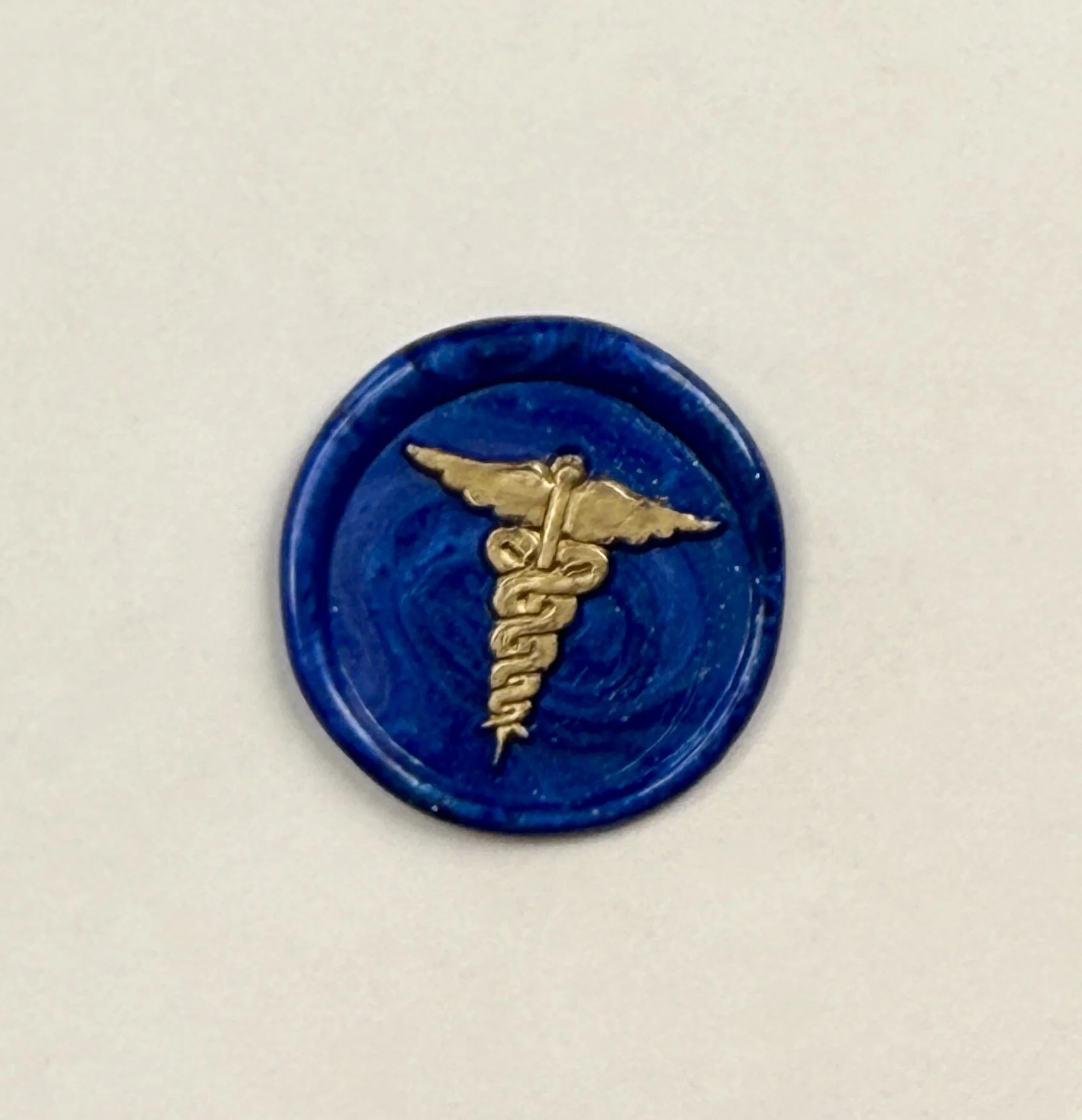 Caduceus Wax Seal Sticker