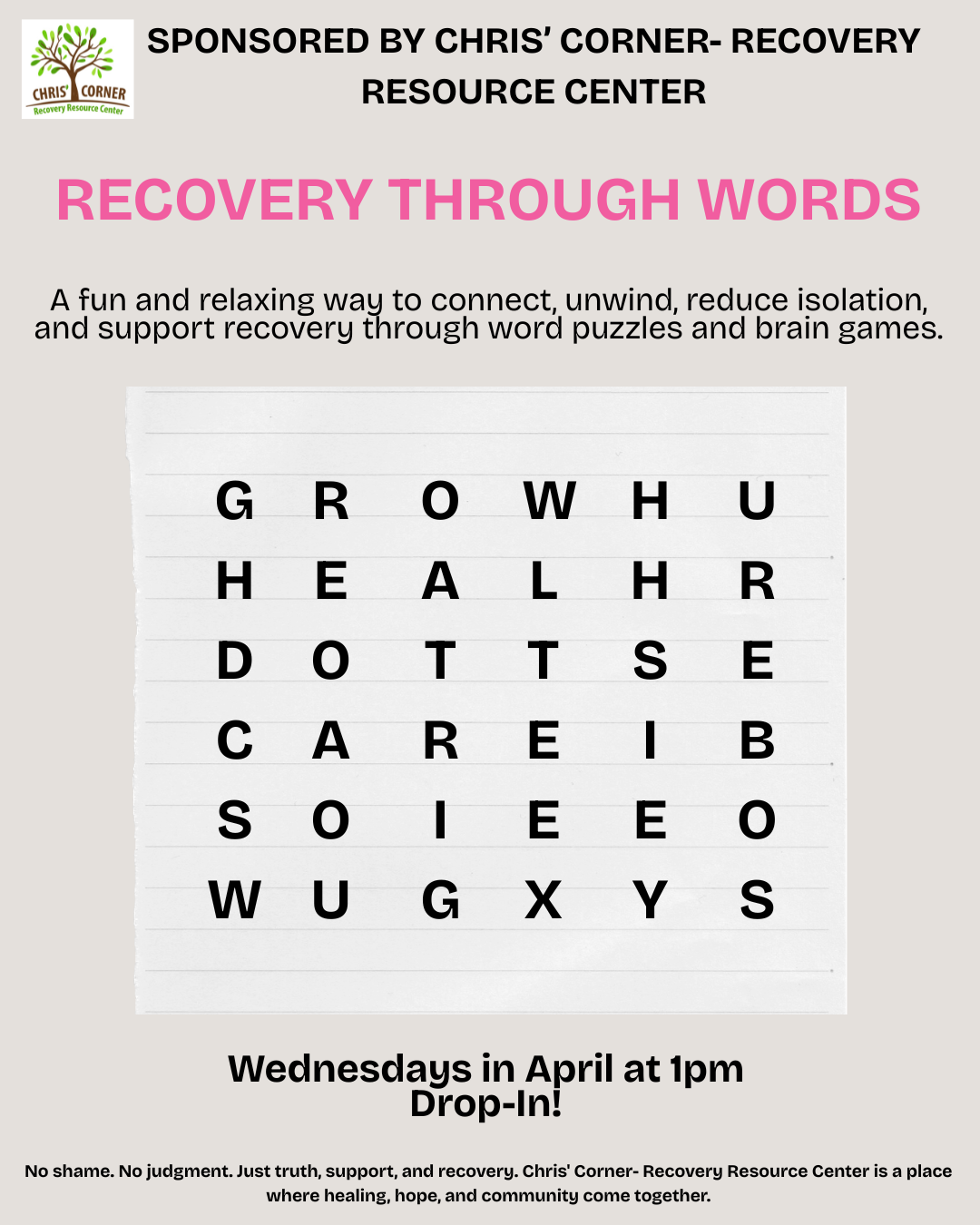 Recovery Through Words