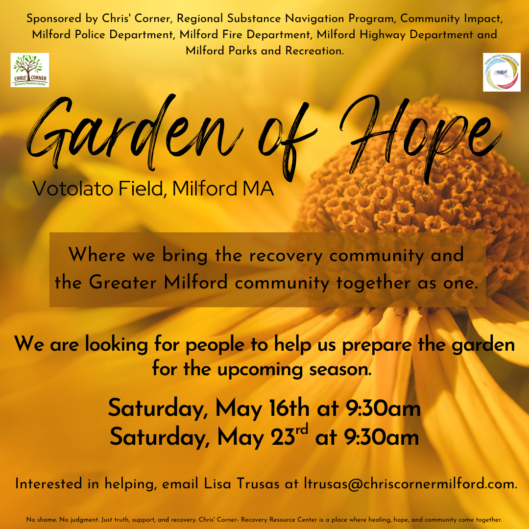 Garden of Hope - VOLUNTEERS NEEDED