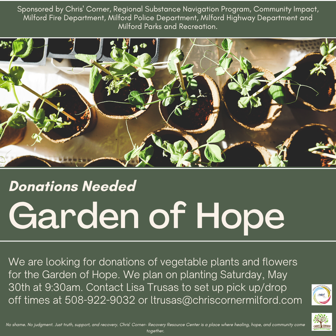 Planting at Garden of Hope - DONATIONS NEEDED
