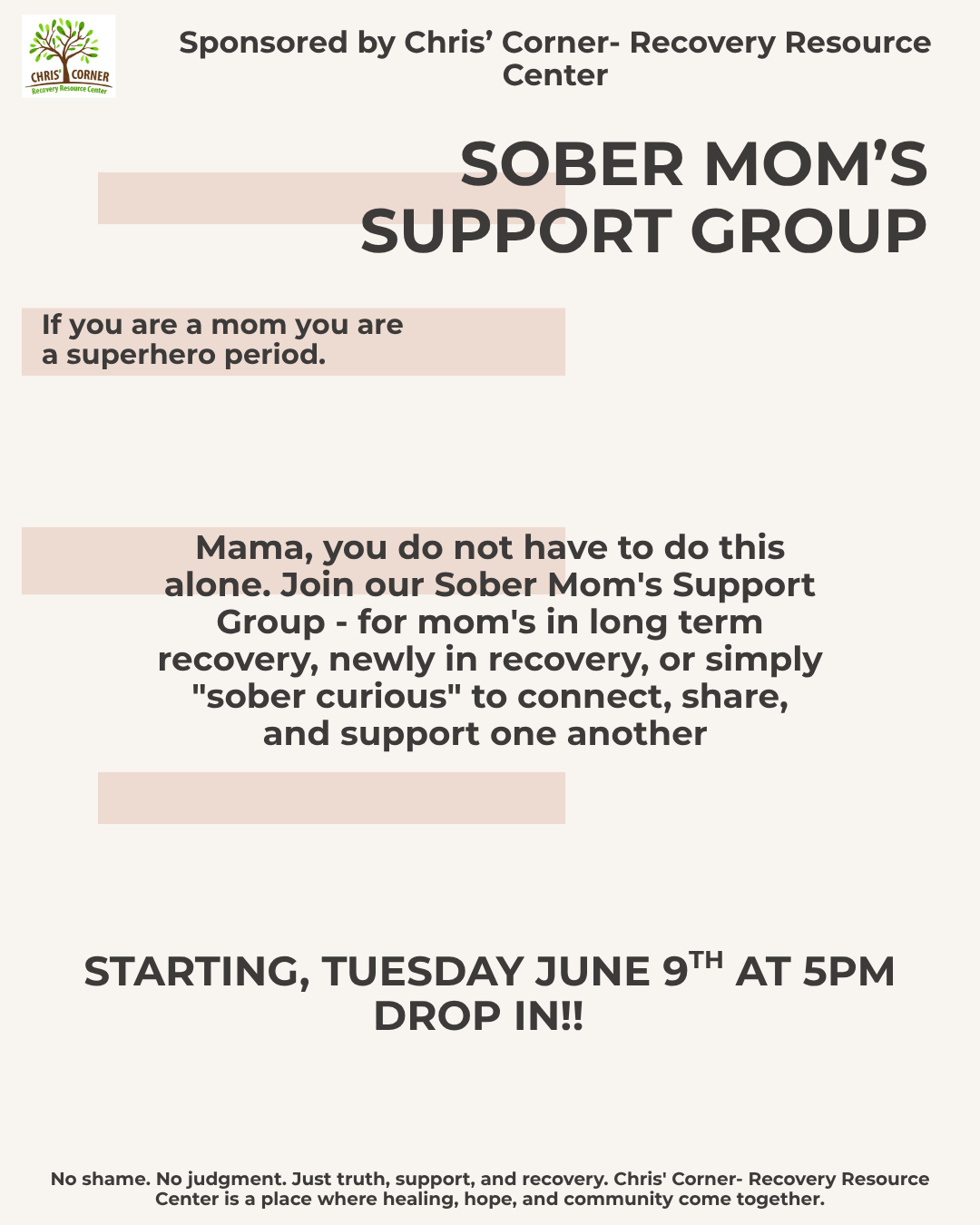 Sober Moms Support Group