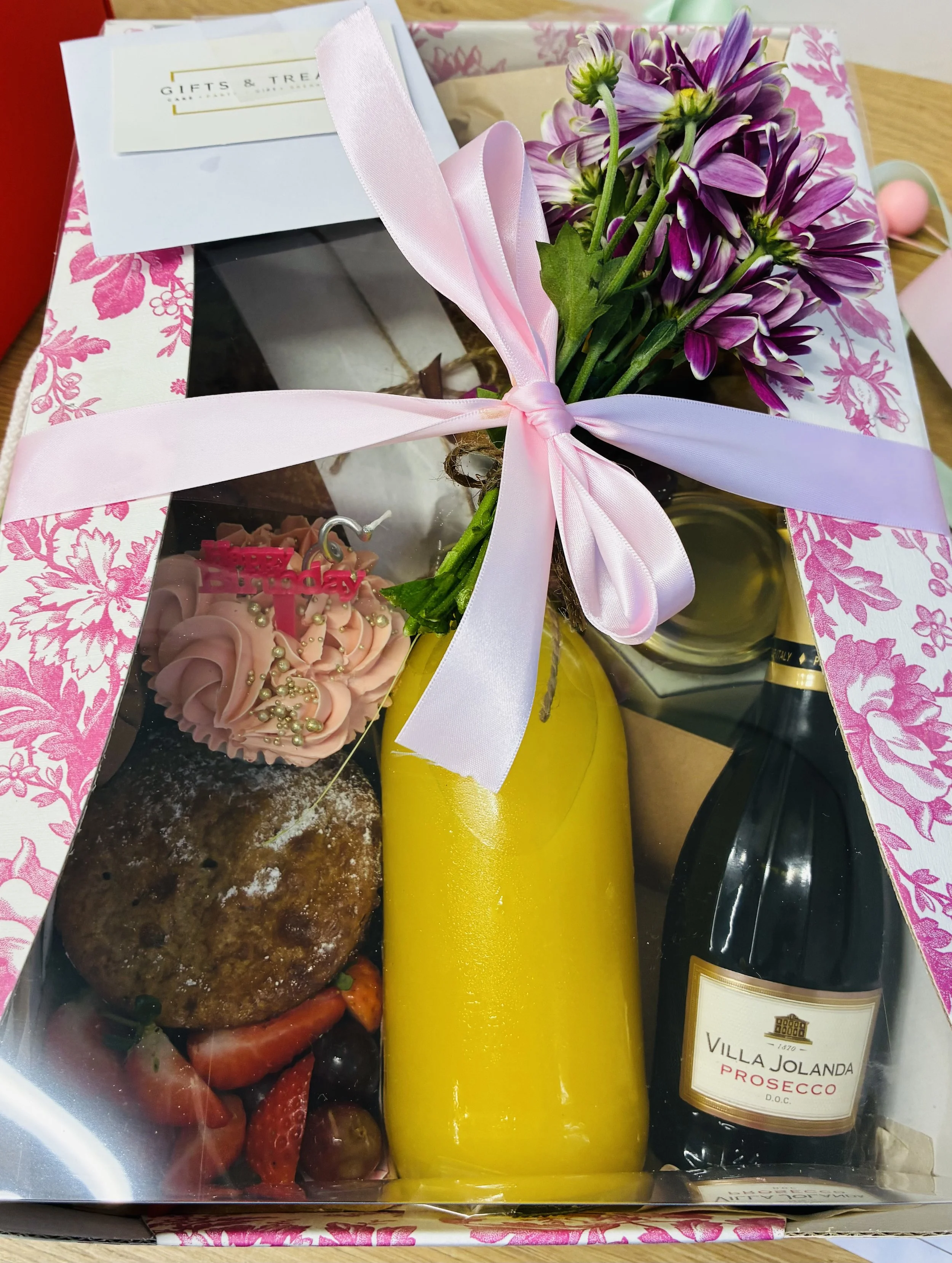 FIT Breakfast Hamper with cupcake and Prosecco Boxed.jpg
