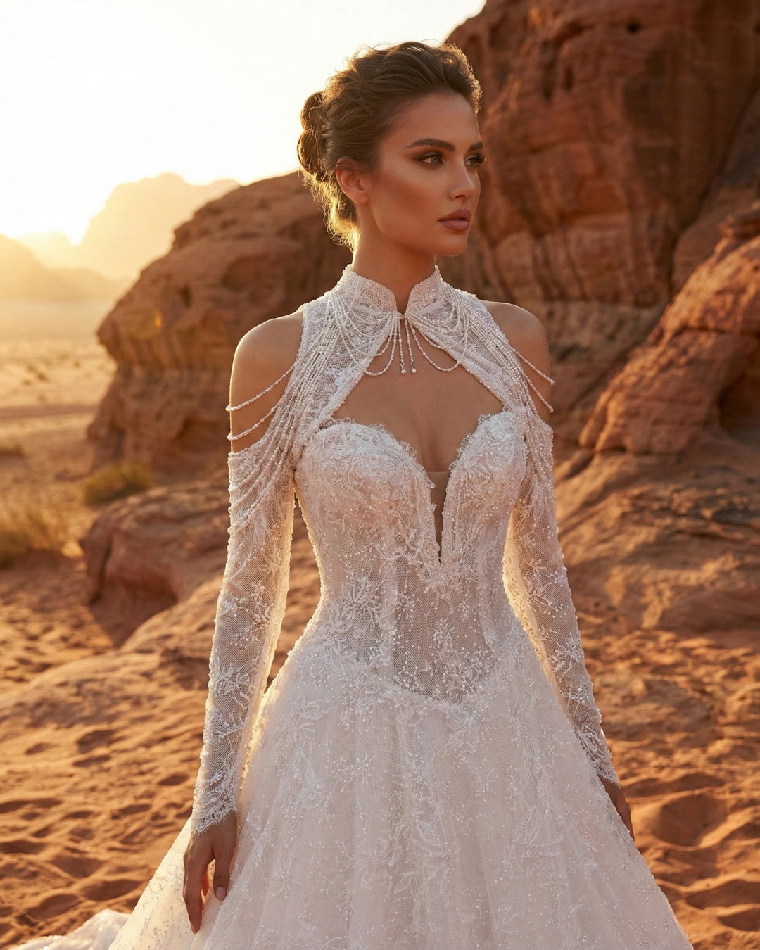 Luigi Bruno at Melange de Blanc in New York bridal dress 21