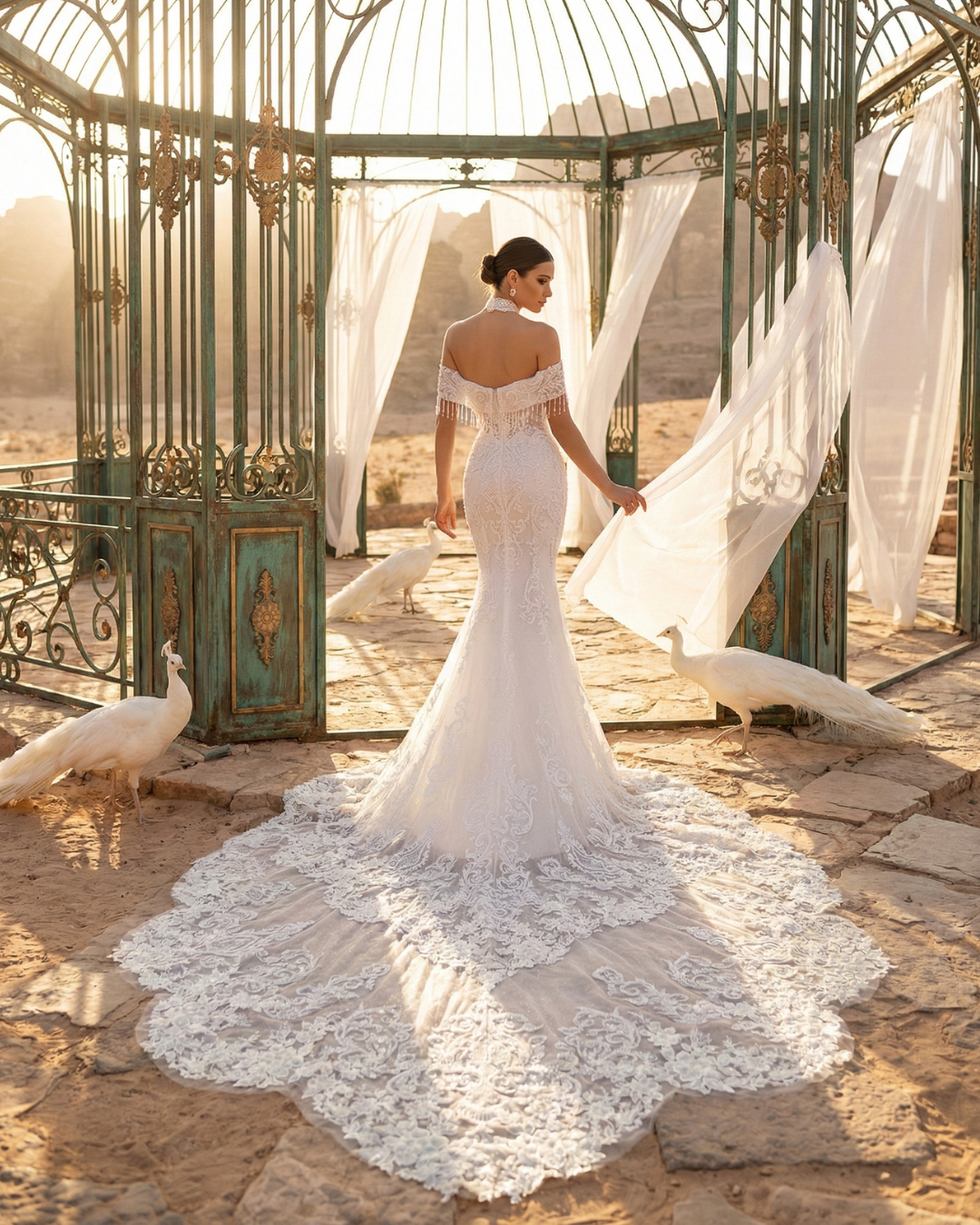 Luigi Bruno at Melange de Blanc in New York bridal dress 17