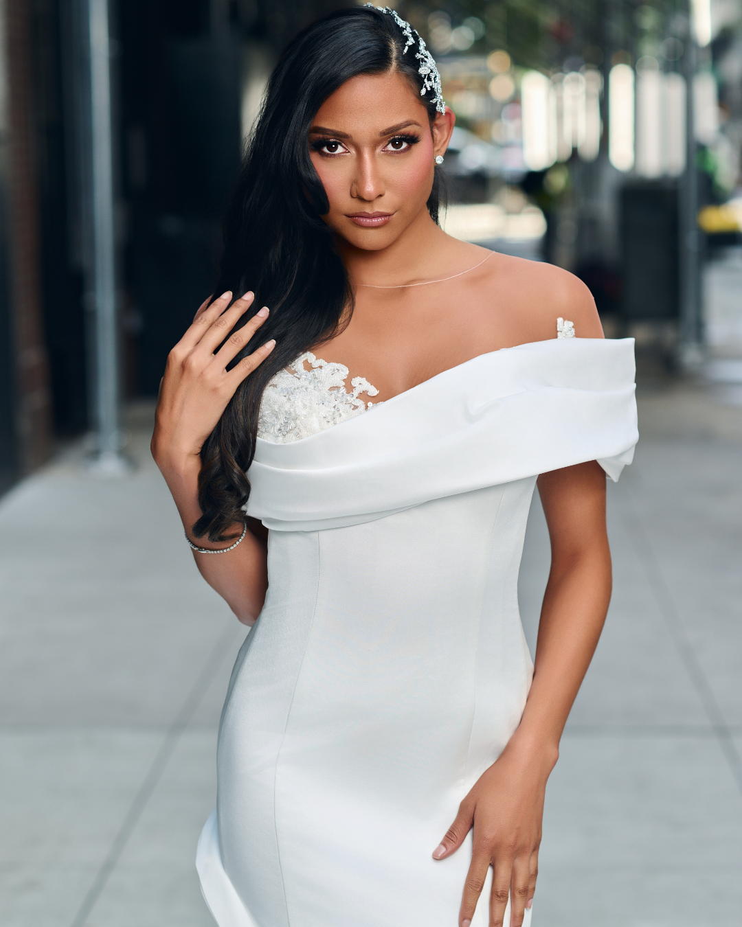 Ellenelle at Melange de Blanc dress 4 view 2