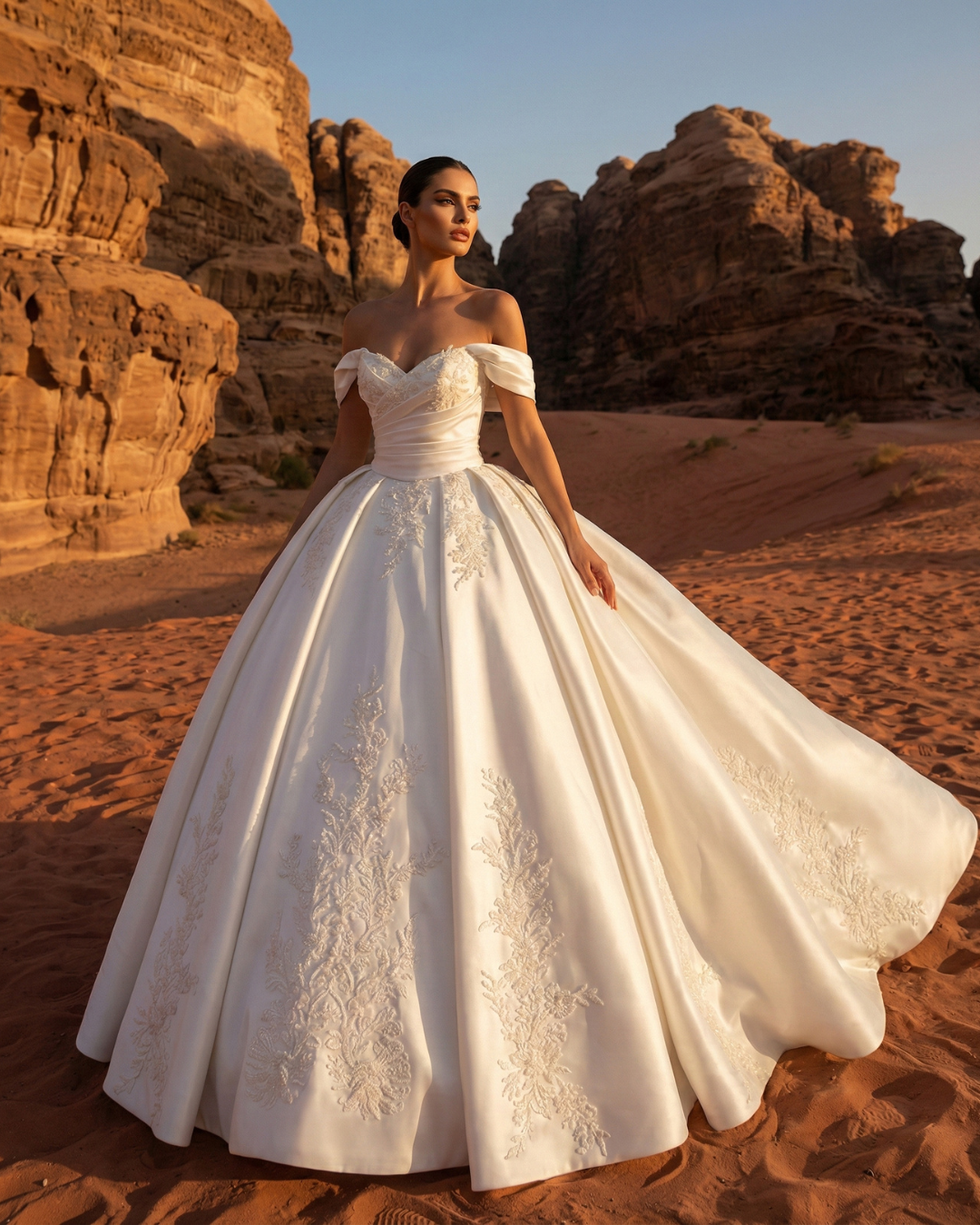 Luigi Bruno at Melange de Blanc in New York bridal dress 12