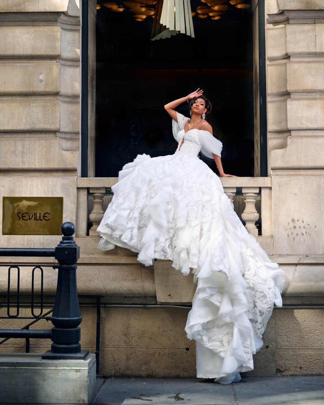 Ellenelle at Melange de Blanc dress 3 view 2