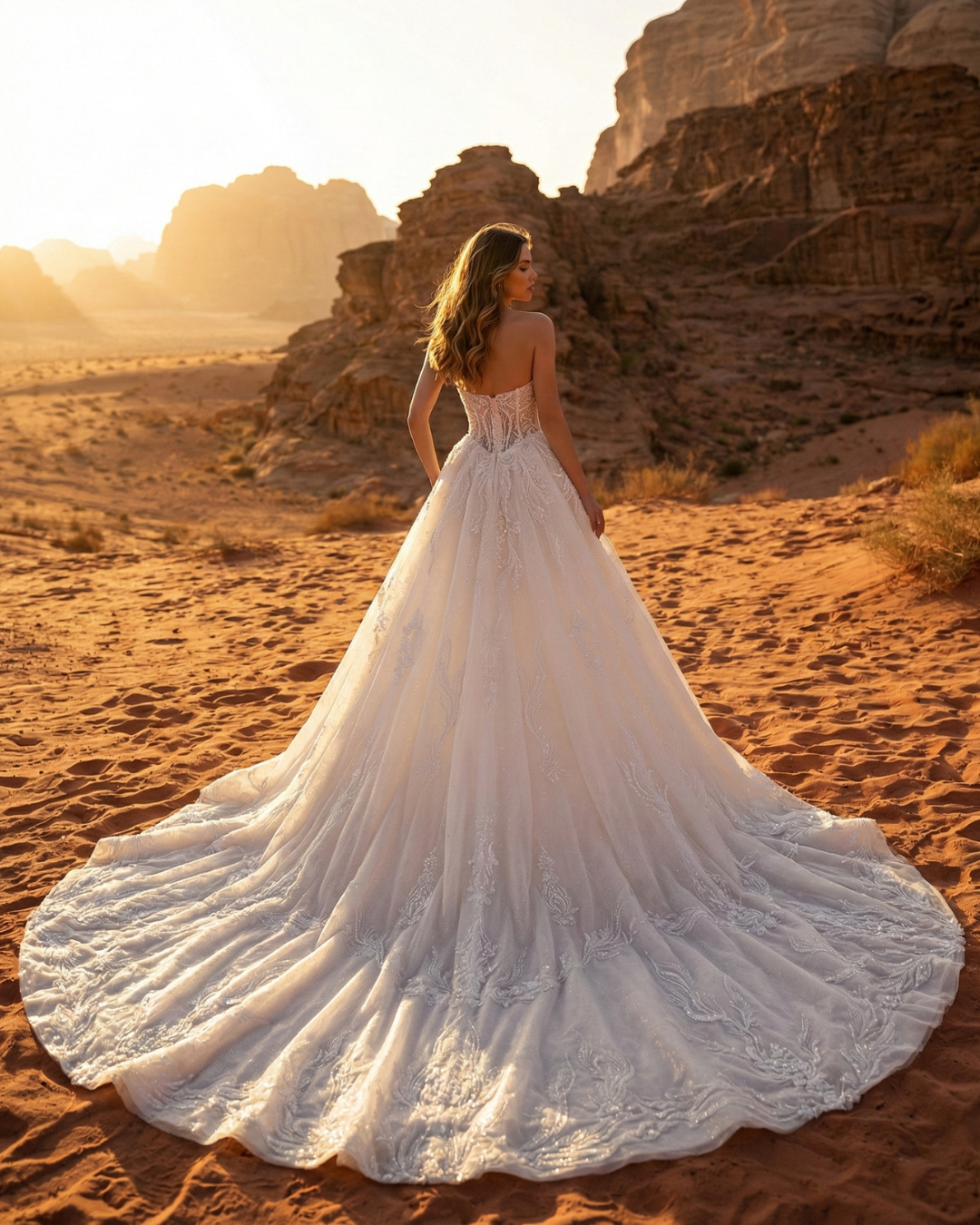 Luigi Bruno at Melange de Blanc in New York bridal dress 16