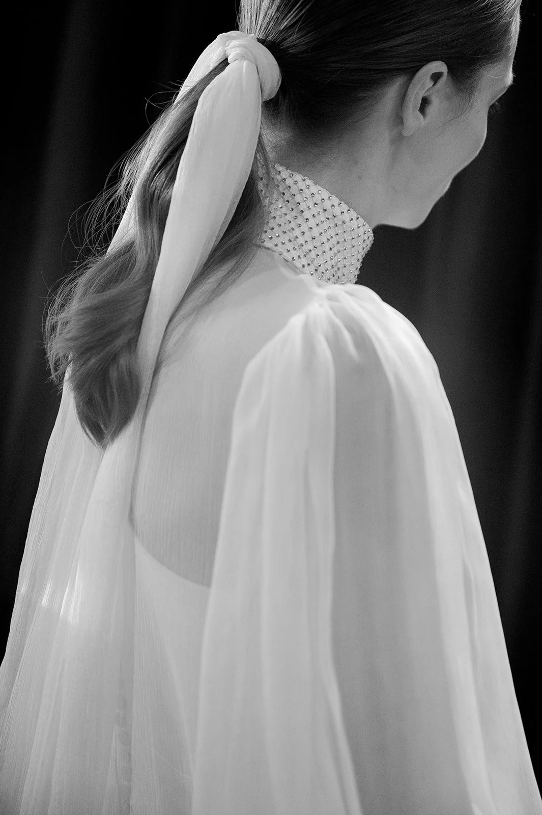 Raquel López at Melange de Blanc dress 2