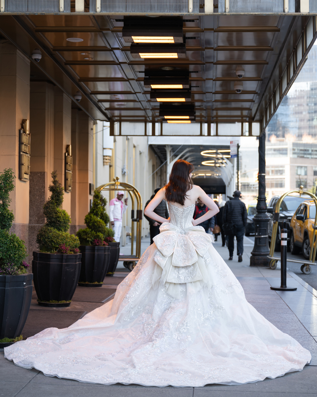 Rawan Asad at Melange de Blanc in New York City bridal dress 2