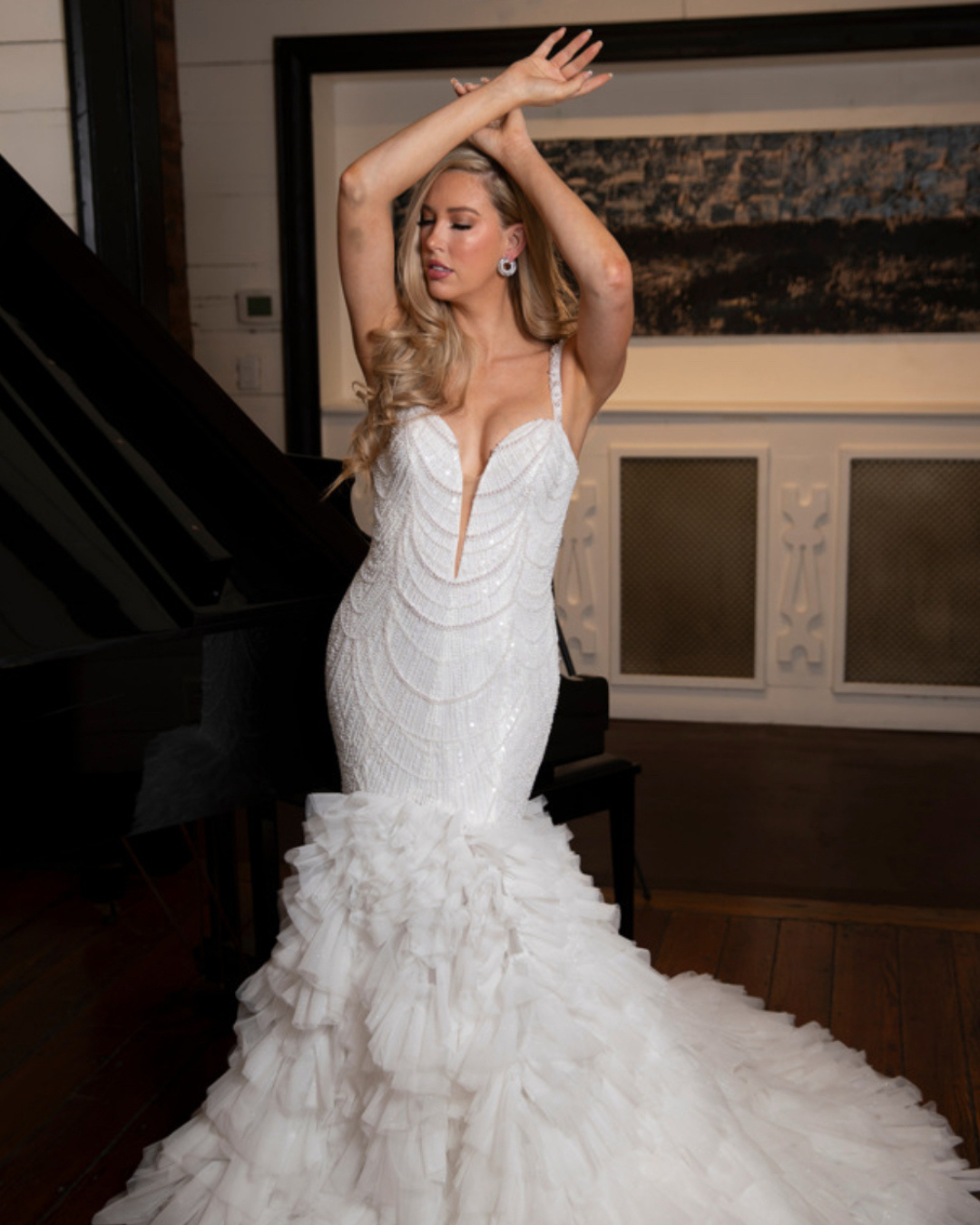 Rawan Asad at Melange de Blanc in New York City bridal dress 1