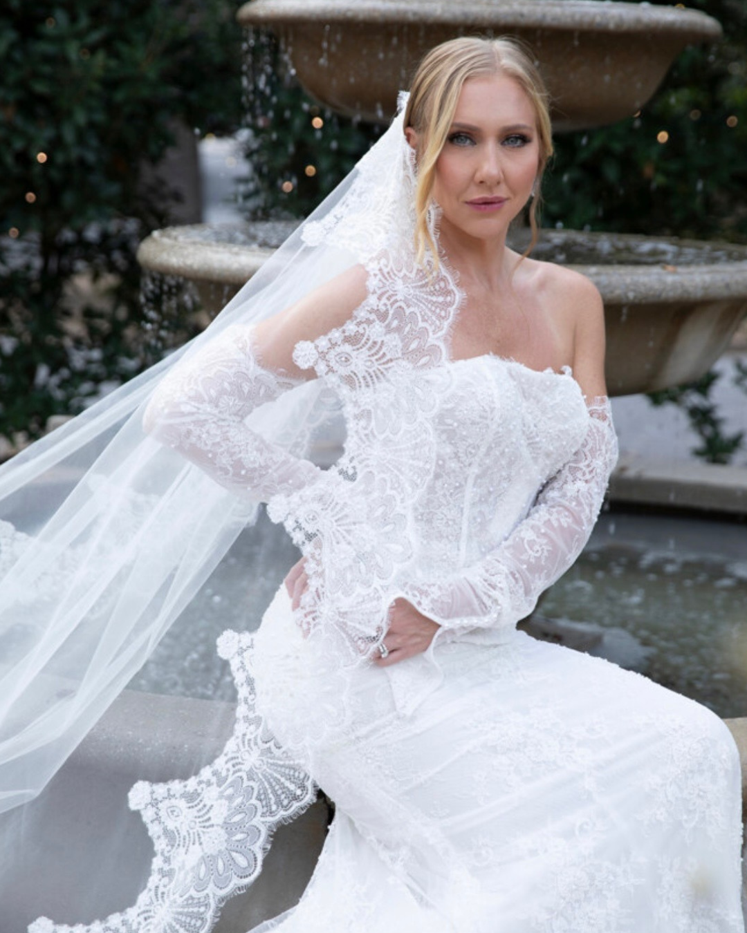 Rawan Asad at Melange de Blanc in New York City bridal dress 3