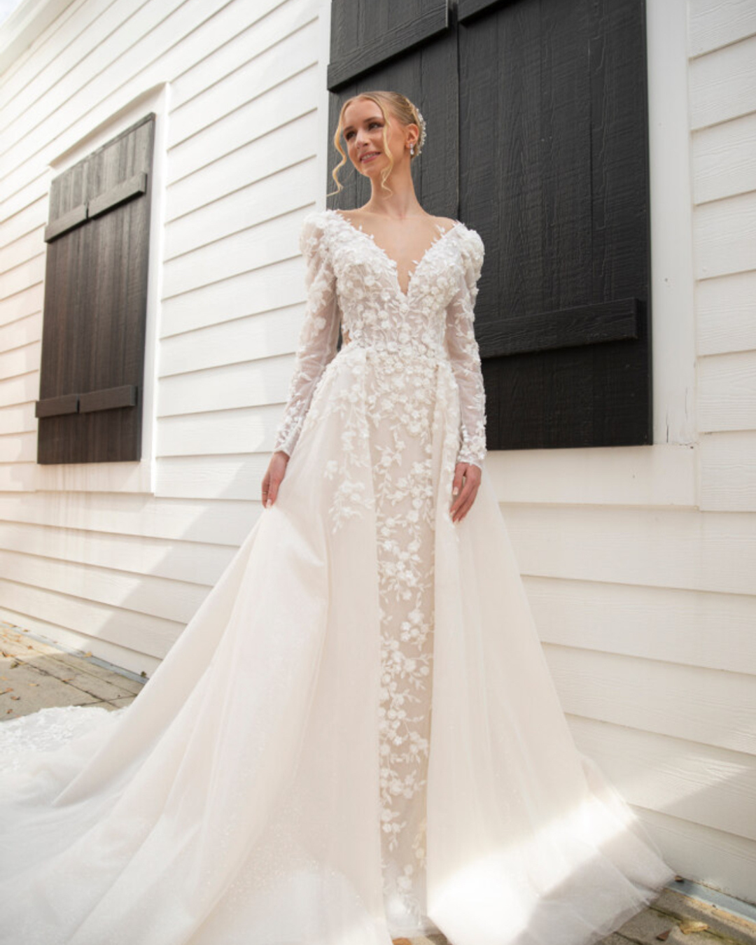 Rawan Asad at Melange de Blanc in New York City bridal dress 7