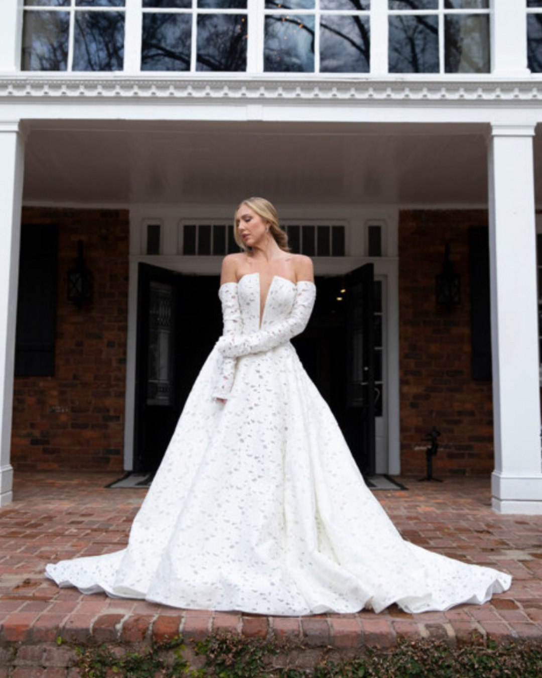 Rawan Asad at Melange de Blanc in New York City bridal dress 6