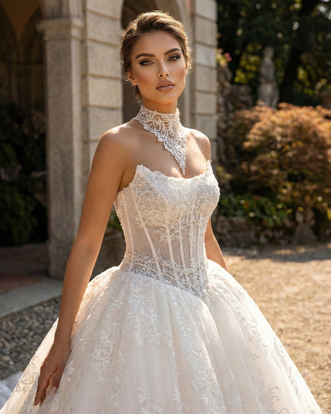 Luigi Bruno at Melange de Blanc in New York bridal dress 24