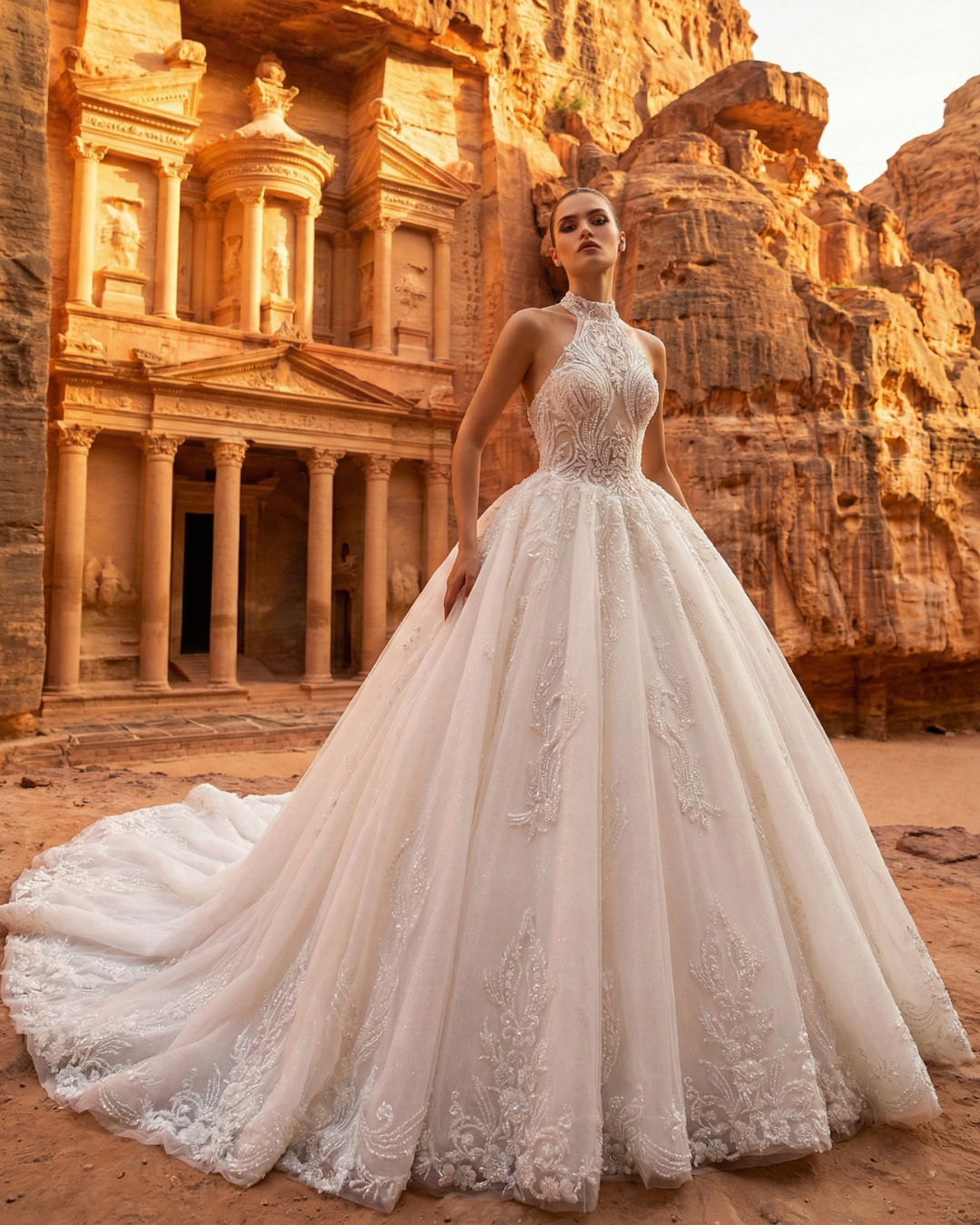 Luigi Bruno at Melange de Blanc in New York bridal dress 18