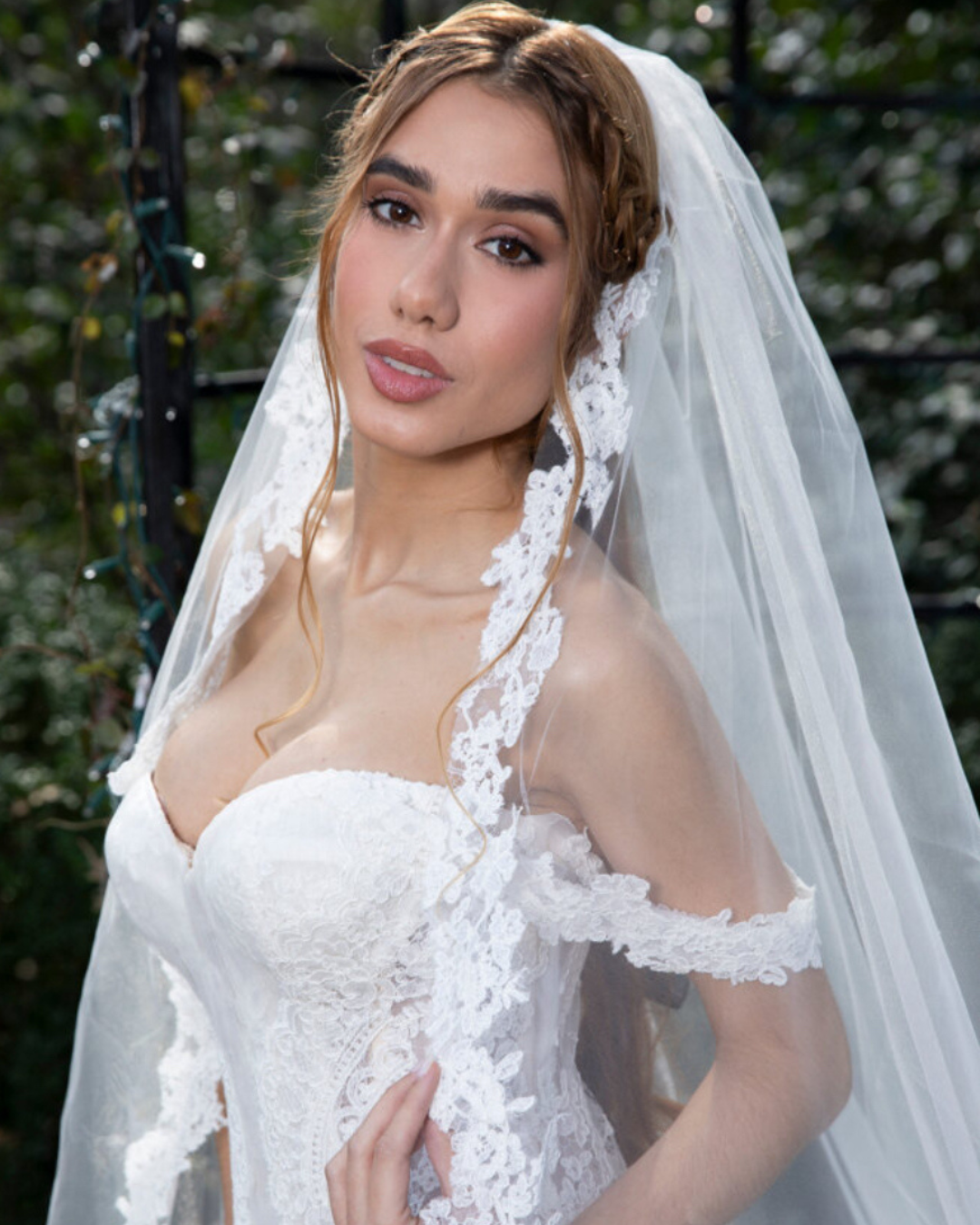 Rawan Asad at Melange de Blanc in New York City bridal dress 5