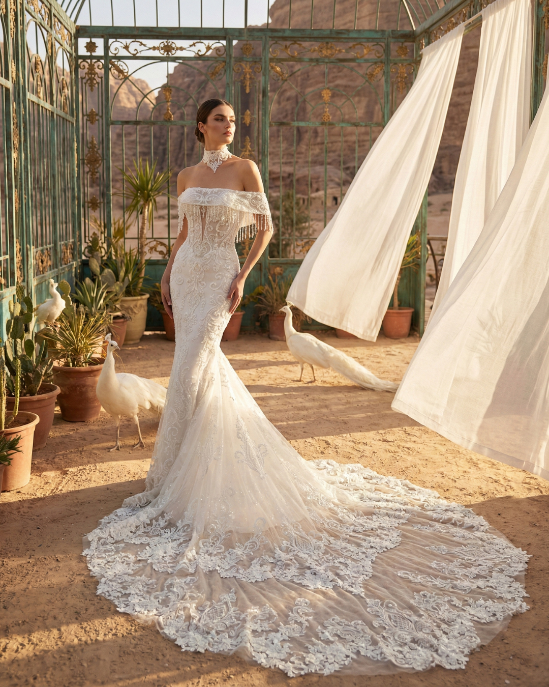 Luigi Bruno at Melange de Blanc in New York bridal dress 15