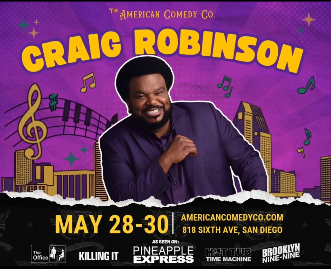 Opening for CRAIG ROBINSON