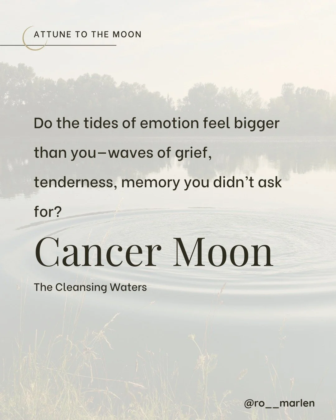 The Cancer Moon swells the tides of feeling&mdash;tenderness, grief, and memory rising before equinox&rsquo;s great turning.

These waters are not wrong. They are cleansing, sacred, necessary.

Let them move through you. Let them soften what is ready