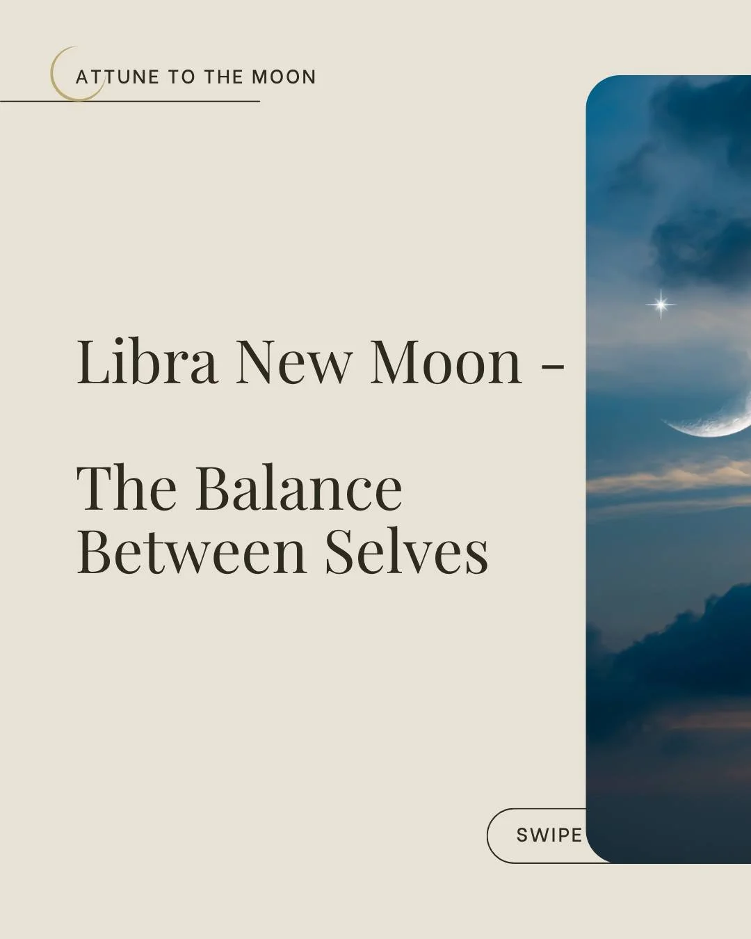 The Libra New Moon moves within autumn&rsquo;s long inhale toward winter.

It calls us back to relationship - the quiet rhythm that keeps life balanced through mutual giving.

This moon invites reflection on how we meet one another, how we stay in co