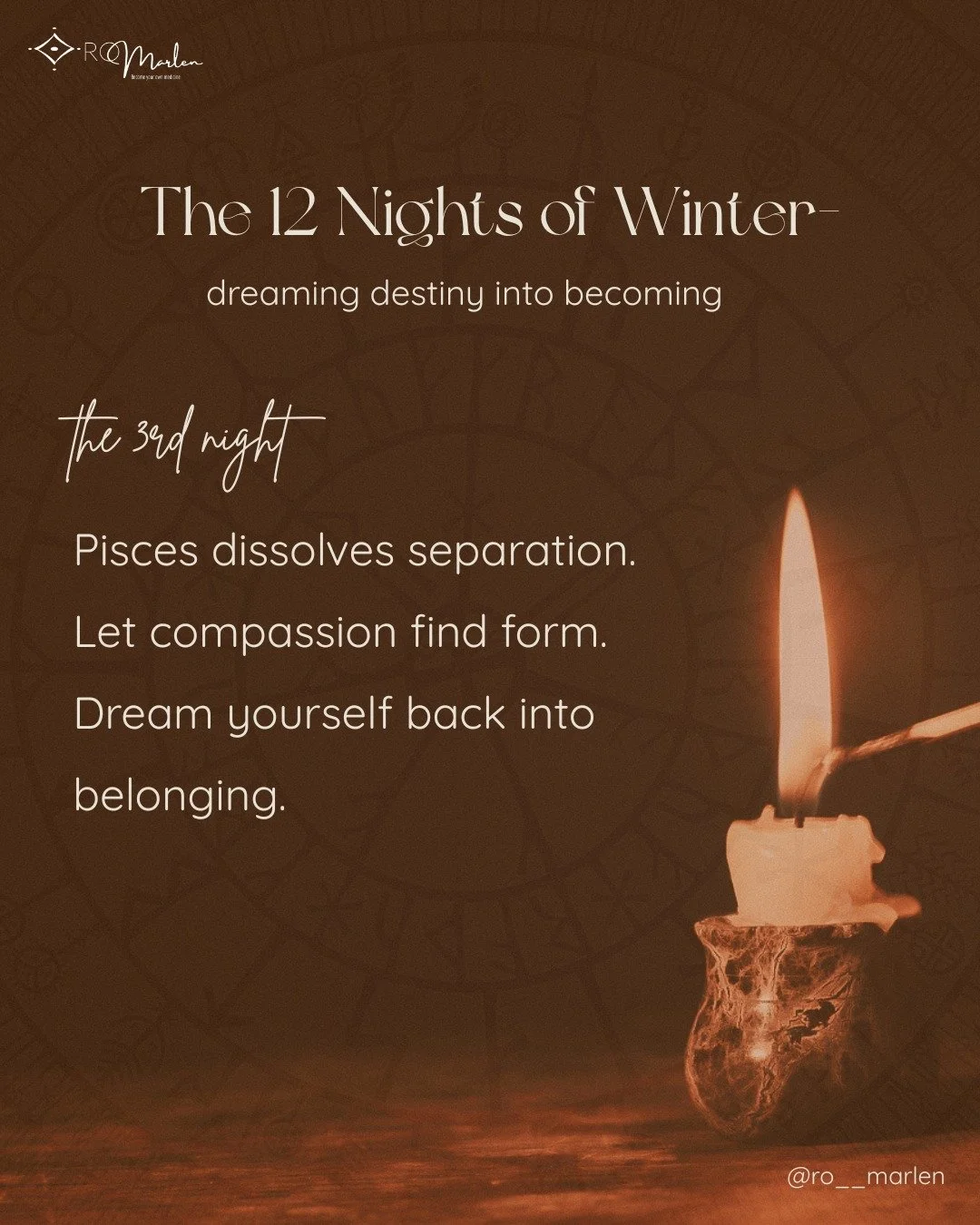 The Twelve Nights of Winter are an ancient span of consecrated time - the pause between the old year and the new, when the Sun rests in the underworld, and the dreaming world speaks most clearly.
Each night mirrors one lunar month of the coming year,