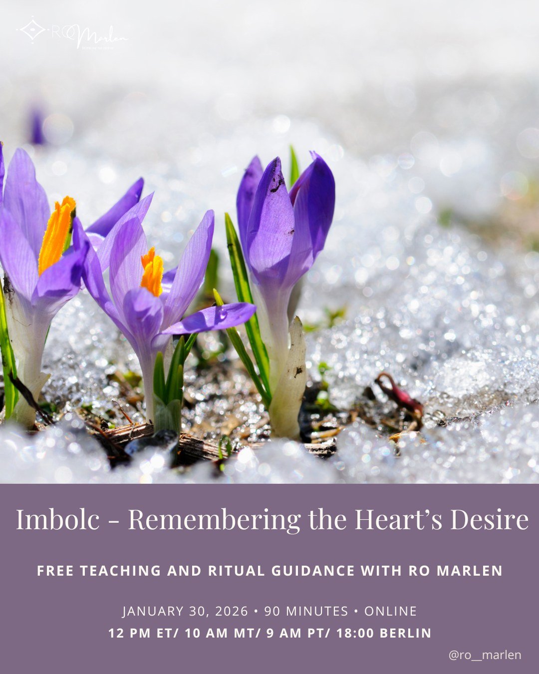 Beneath the frozen soil, life is dreaming. The Earth has not yet moved, but she is imagining.

Imbolc is the moment when that first spark begins to stir, when the flame of the heart flickers awake after the long night of winter.

The world feels unce