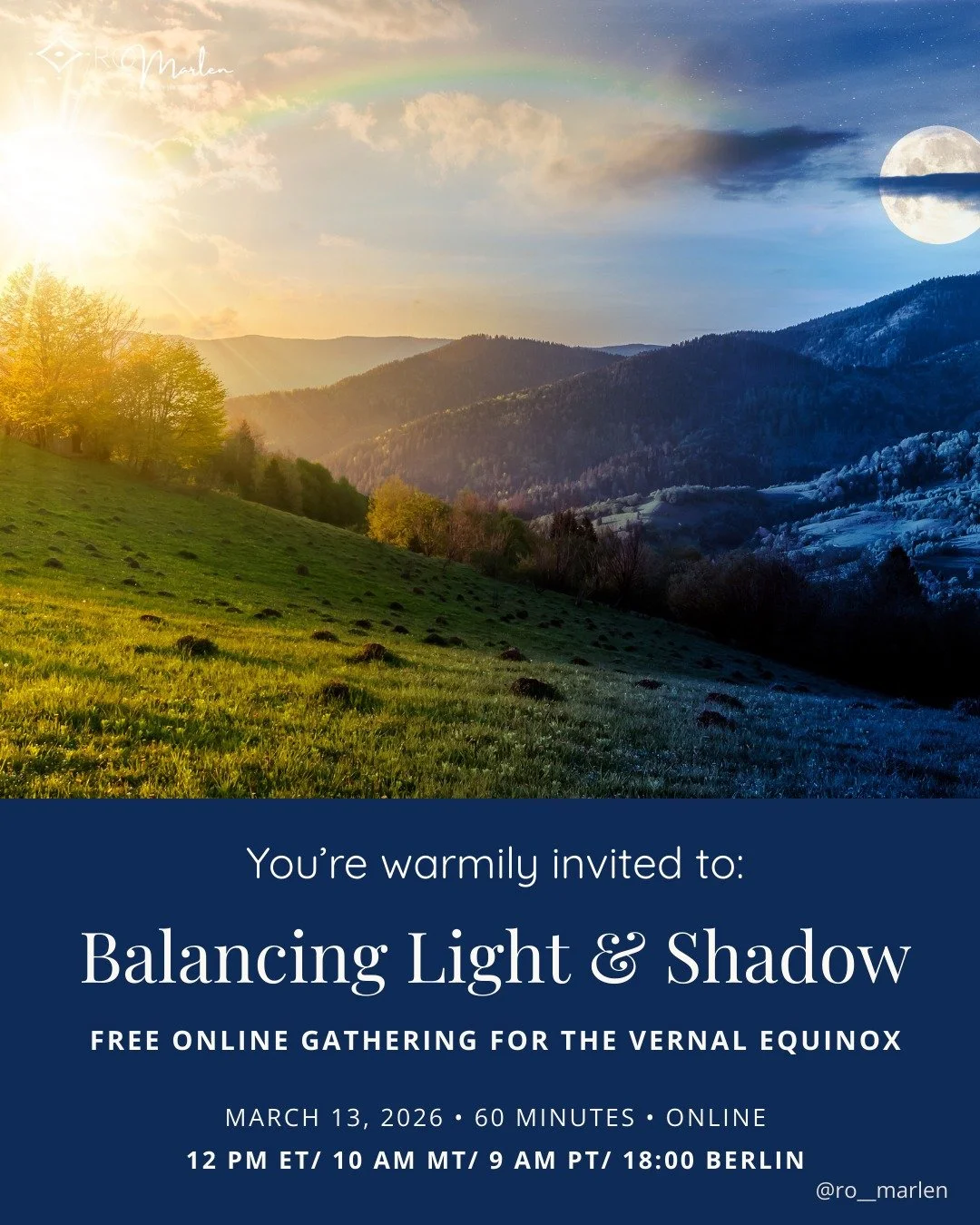 ✨Blessed March ✨

At the Equinox, the Earth stands in perfect equipoise &mdash; day and night held in equal measure, neither claiming dominance. 

For one luminous moment, the world breathes in balance.

And yet, for many of us, balance feels far awa