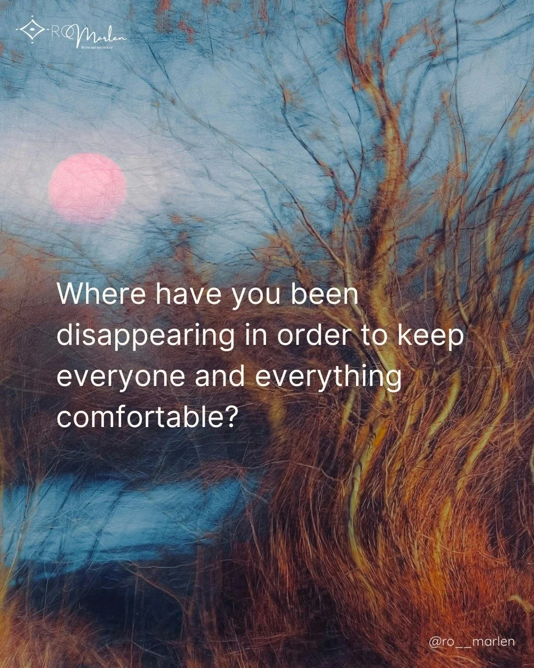 That distinction &mdash; between harmony as appeasement and harmony as genuine presence &mdash; is what the Libra Full Moon illuminates tonight.

This is a very precise illumination. (And you can probably feel that it is not very gentle.)

It shows u