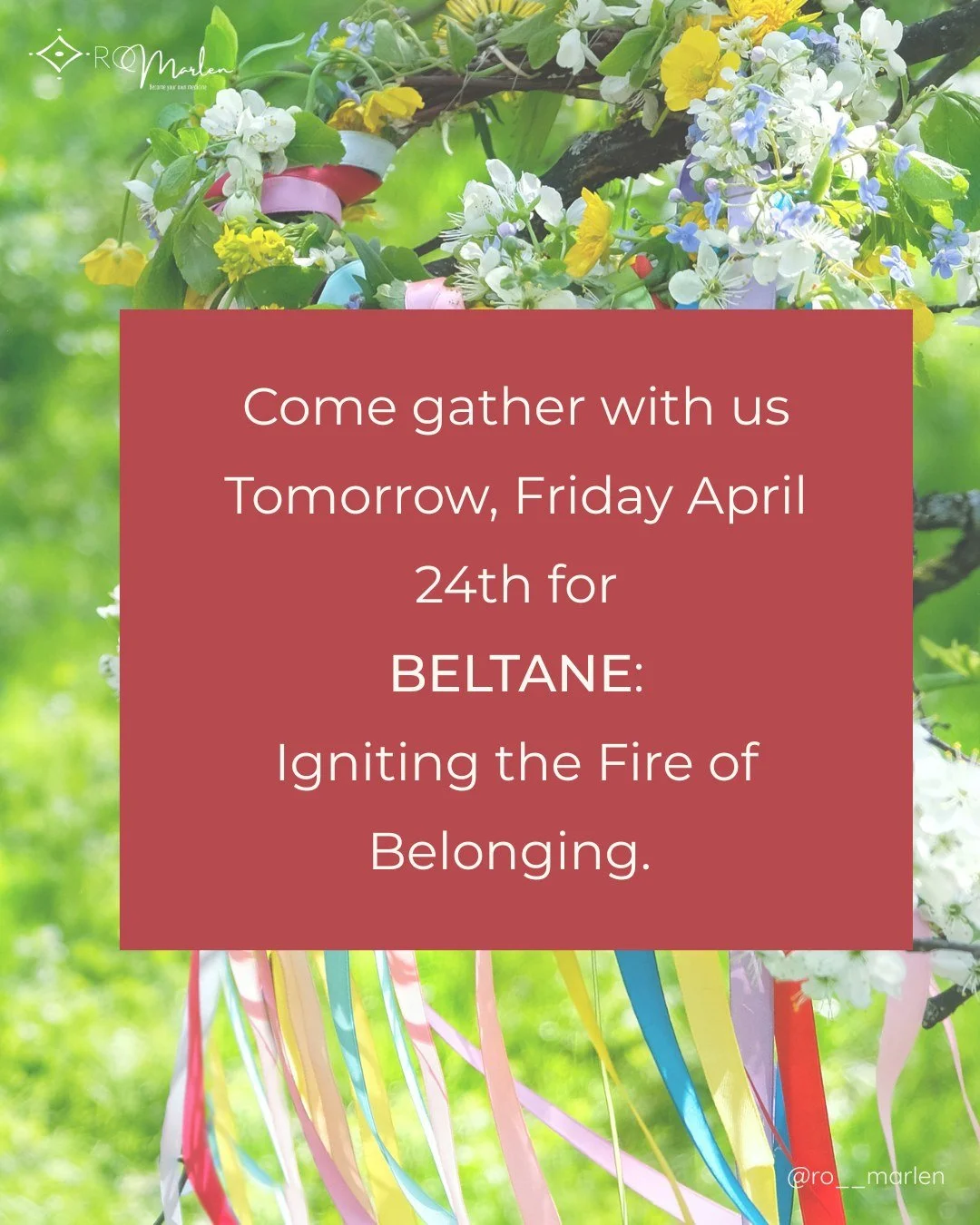 Your ancestors lit the Beltane fires not despite the darkness &mdash; but with it.

The full, fierce belonging they celebrated wasn't a belonging that required you to be bright and easy and without shadow. 

It was the belonging that says: all of you