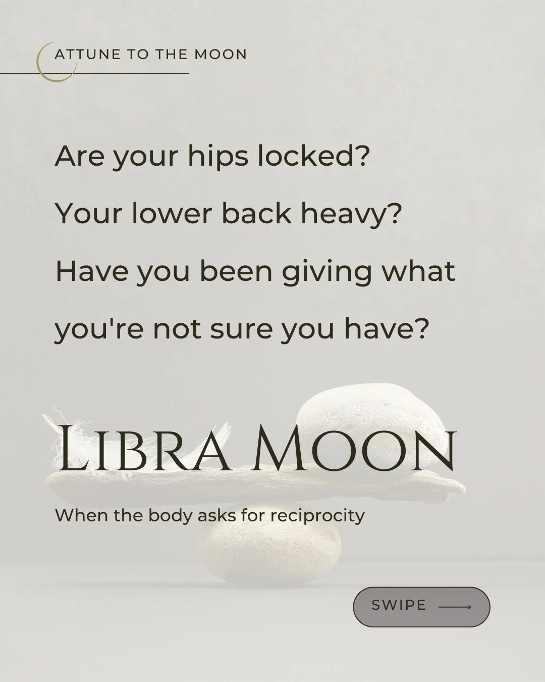 The moon moves into Libra, and your hips, kidneys, and lower back become the most important territory to pay attention to.

Your kidneys hold your deepest reserves, the life force that runs beneath energy, the will to be here, the capacity to want. W