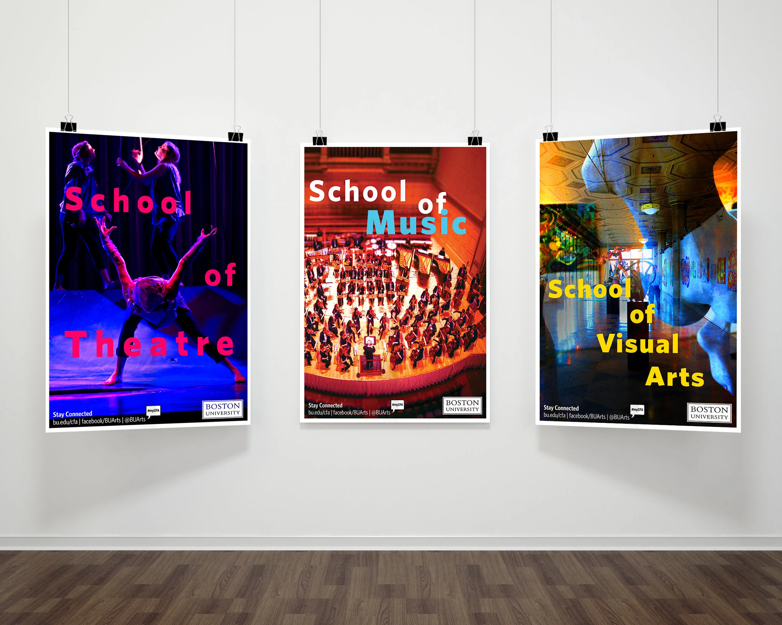 Poster Designs for Boston University College of Fine Arts