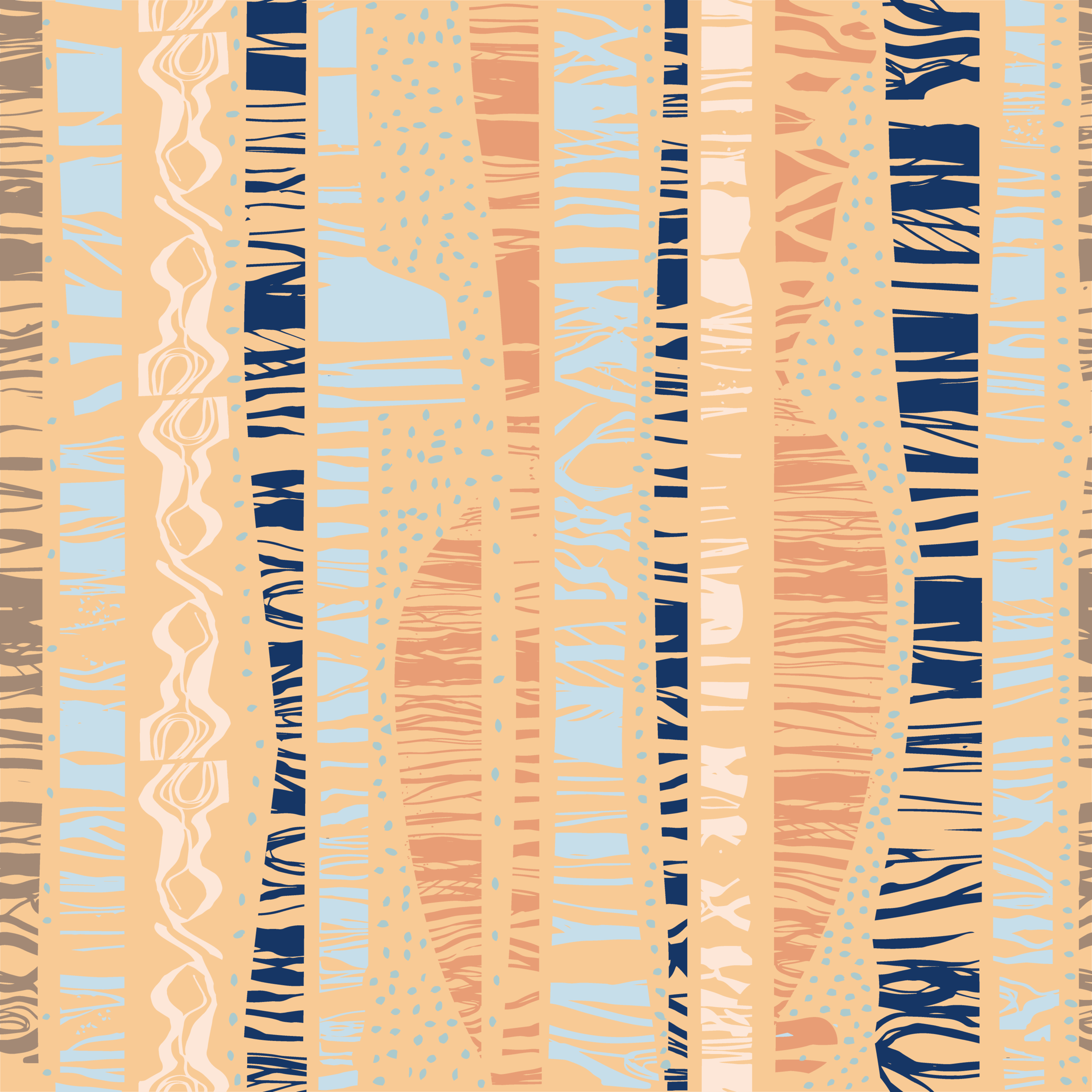 Wave Stripes - tan