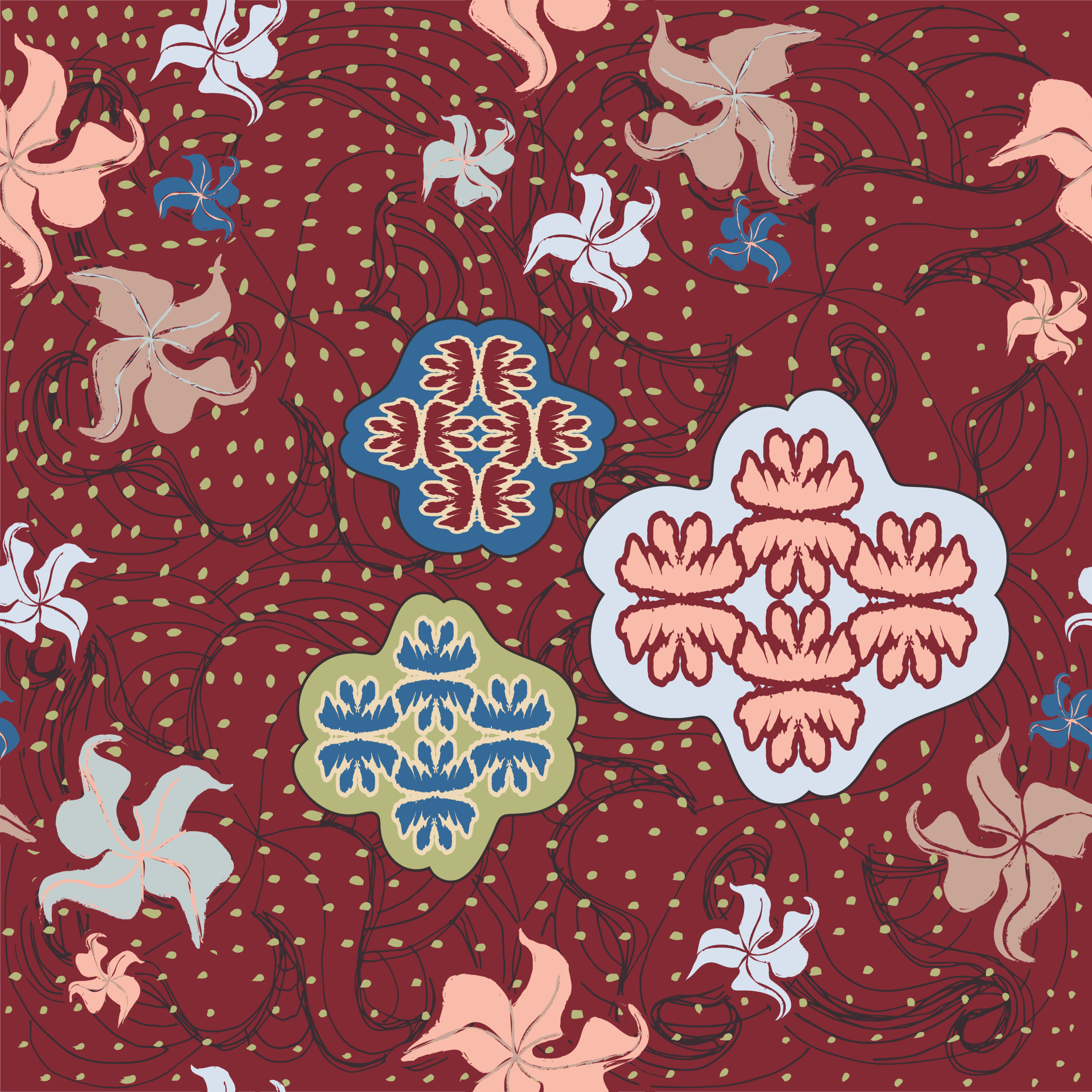 Swirl - red