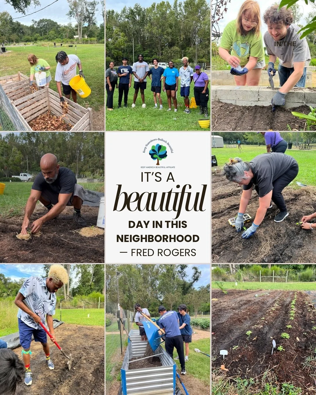 An important reminder from Mr. Rogers himself on being a good neighbor. 
So how do we live that out? By being good neighbors, not just to each other, but to the places we call home.
How to be a good neighbor (the Keep Statesboro-Bulloch Beautiful w