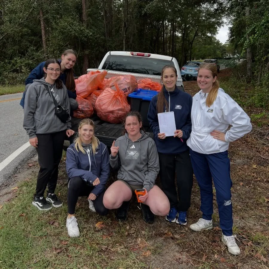 A big SHOUTOUT to the Georgia Southern Women’s Rifle Team for giving back to the community last weekend ๐ฆ
These sharpshooters hauled in 158 lbs of trash, helping keep Statesboro clean and green.
Currently ranked #5 in the NCAA and now 7-0 on