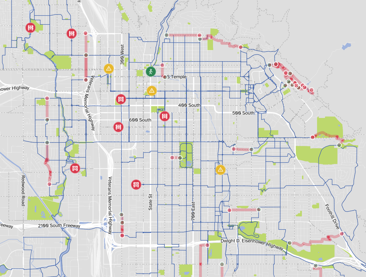 Try out Bike Streets, the new SLC Low-Stress Bike Map!