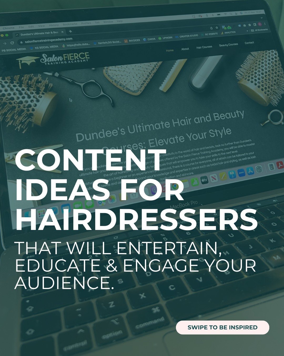 🔊 PSA: All hairdressers&hellip;

Swipe to see ideas on for content on how you can educate, entertain and engage with your audience.

When we were planning what type of examples to add into our new workshop &ldquo;How to create a content strategy&rdq