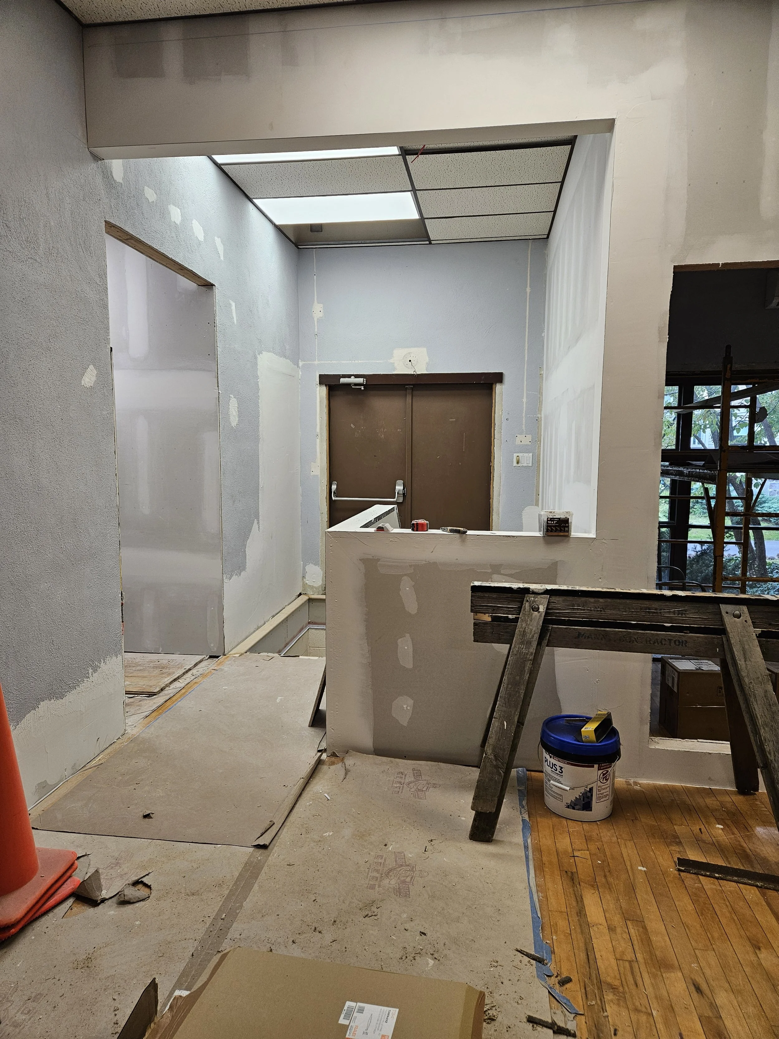 New Staircase Railing and Entrance to New Bathroom Hallway 9/18/26
